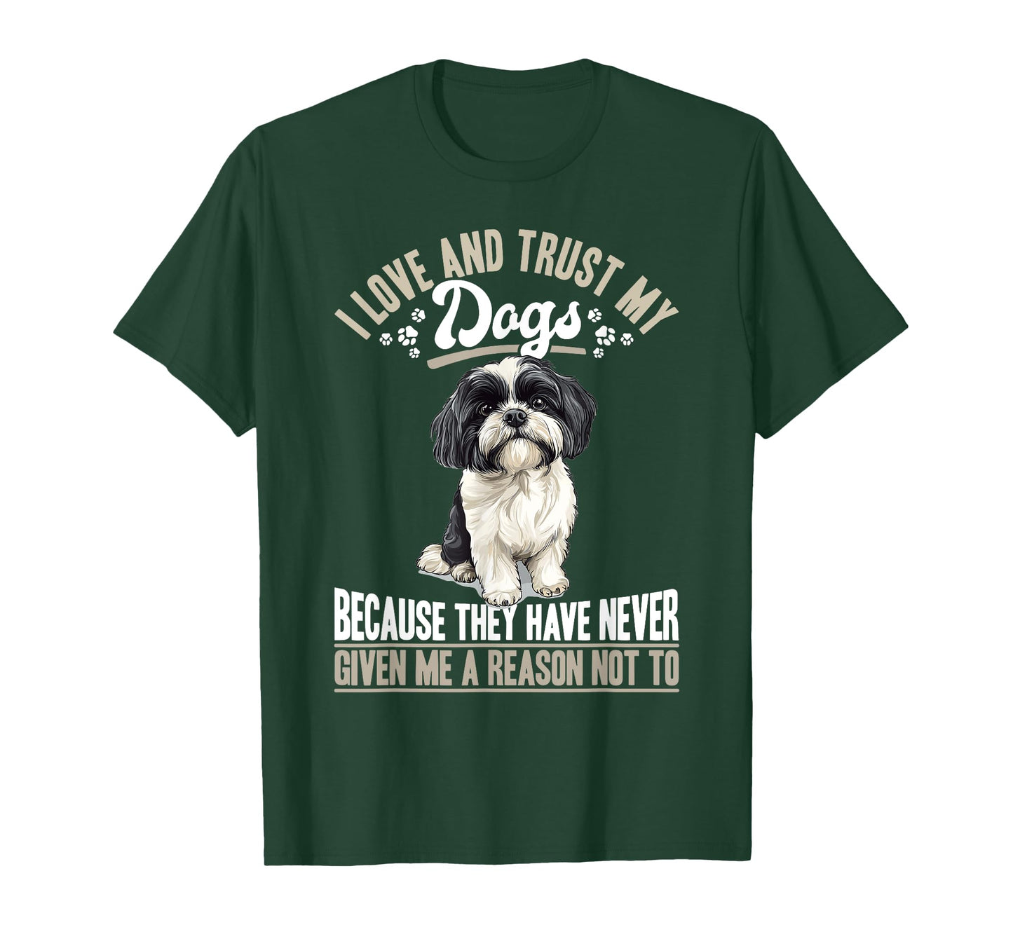 Shih Tzu Dog Owner Men Women Kids T-Shirt