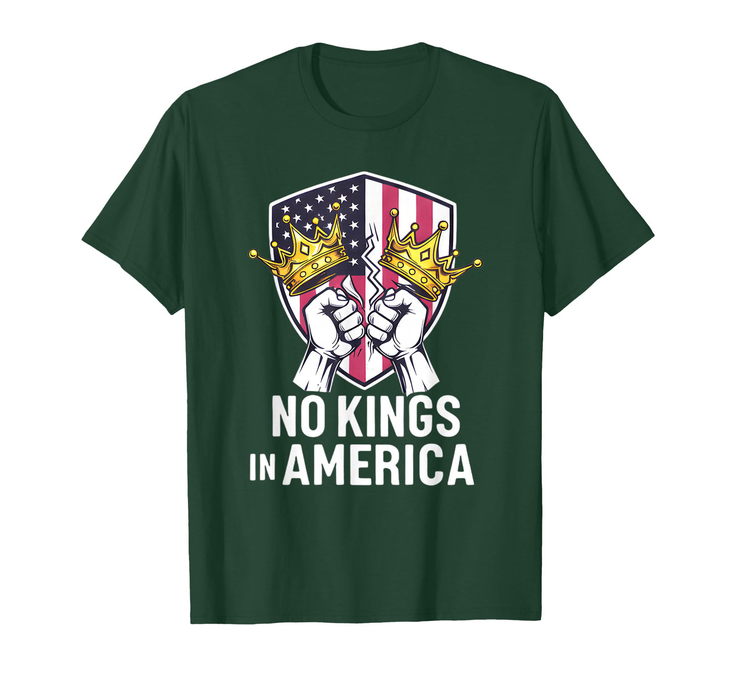 No Kings in America Protest Signs USA Political T-Shirt