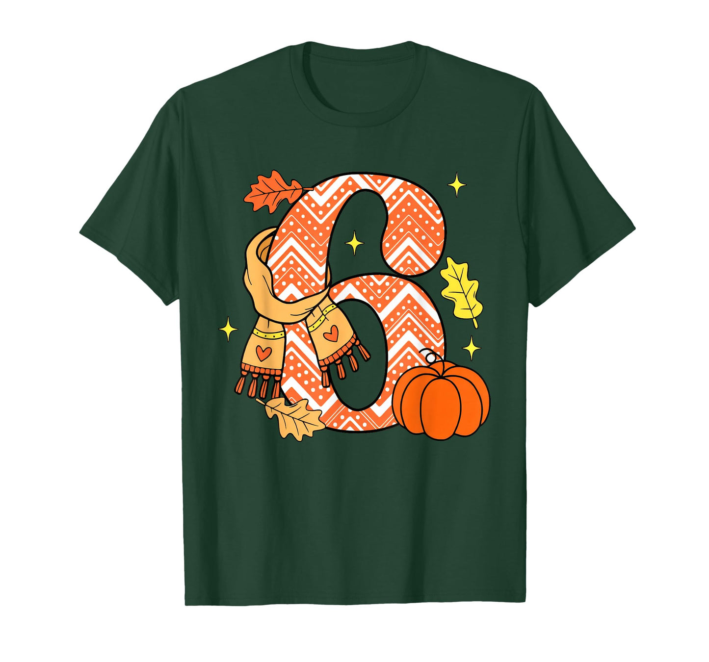 Number 6 67 Fall Autumn Pumpkin Meme Funny Six Seven T-Shirt