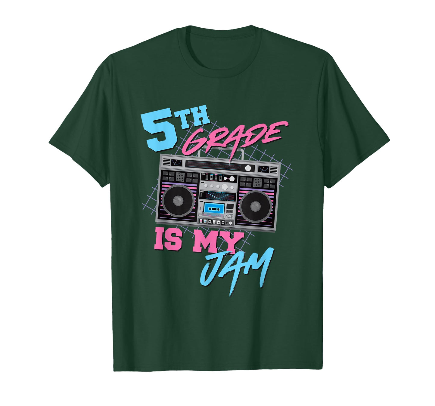 5th Grade Is My Jam - Vintage 80s Boombox Teacher Student T-Shirt