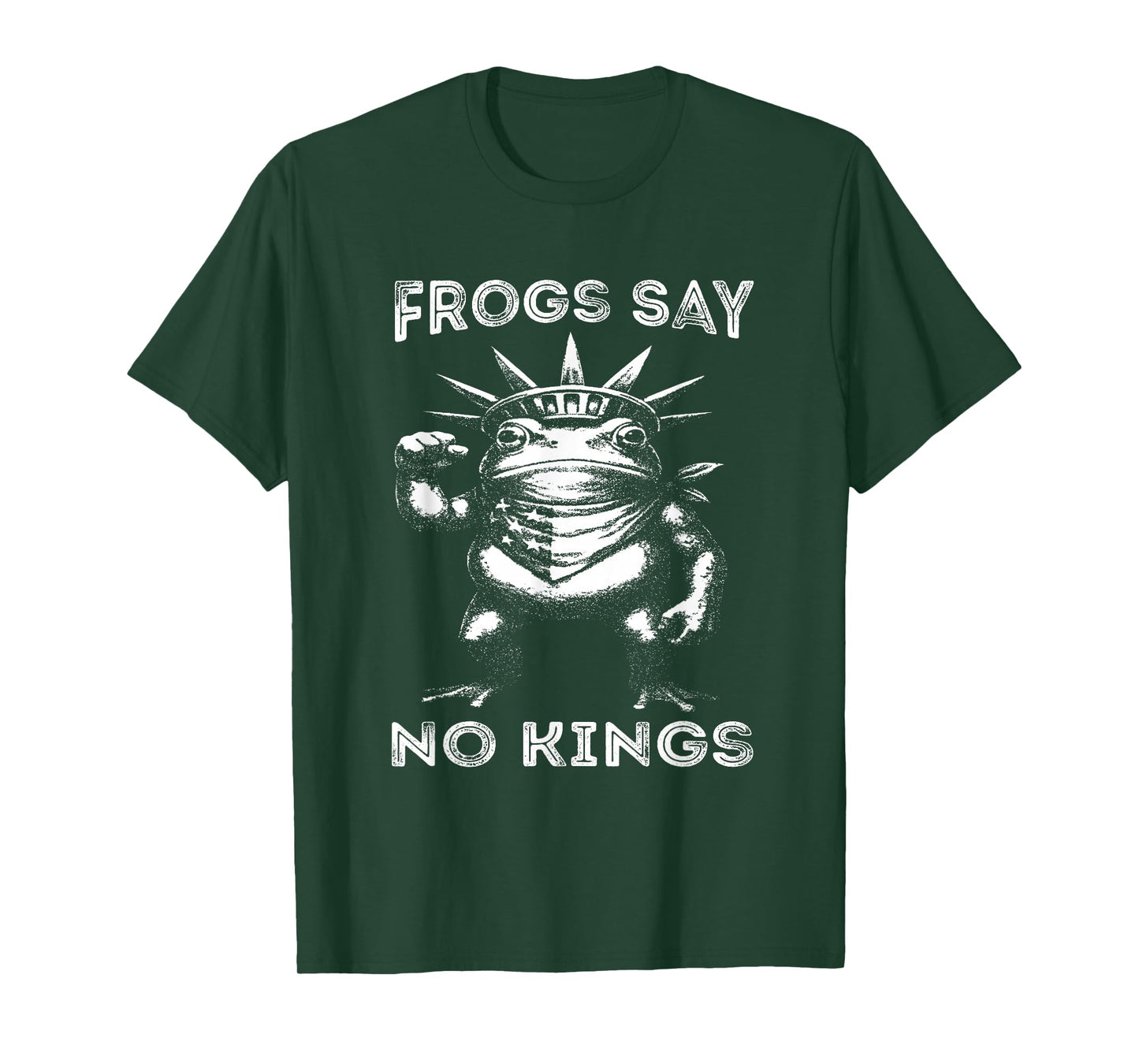 Frogs Says No Kings Funny Portland Protest Art T-Shirt