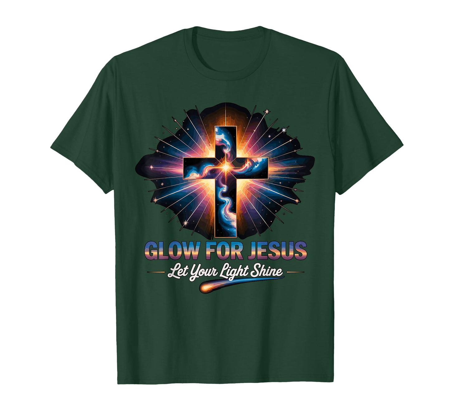 Glow for Jesus Cross T-Shirt