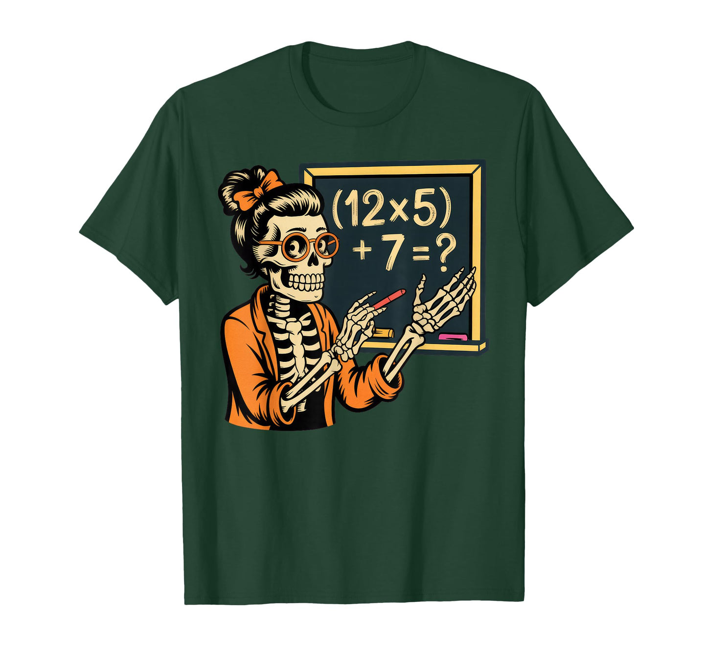 67 Teacher Halloween Skeleton T-Shirt