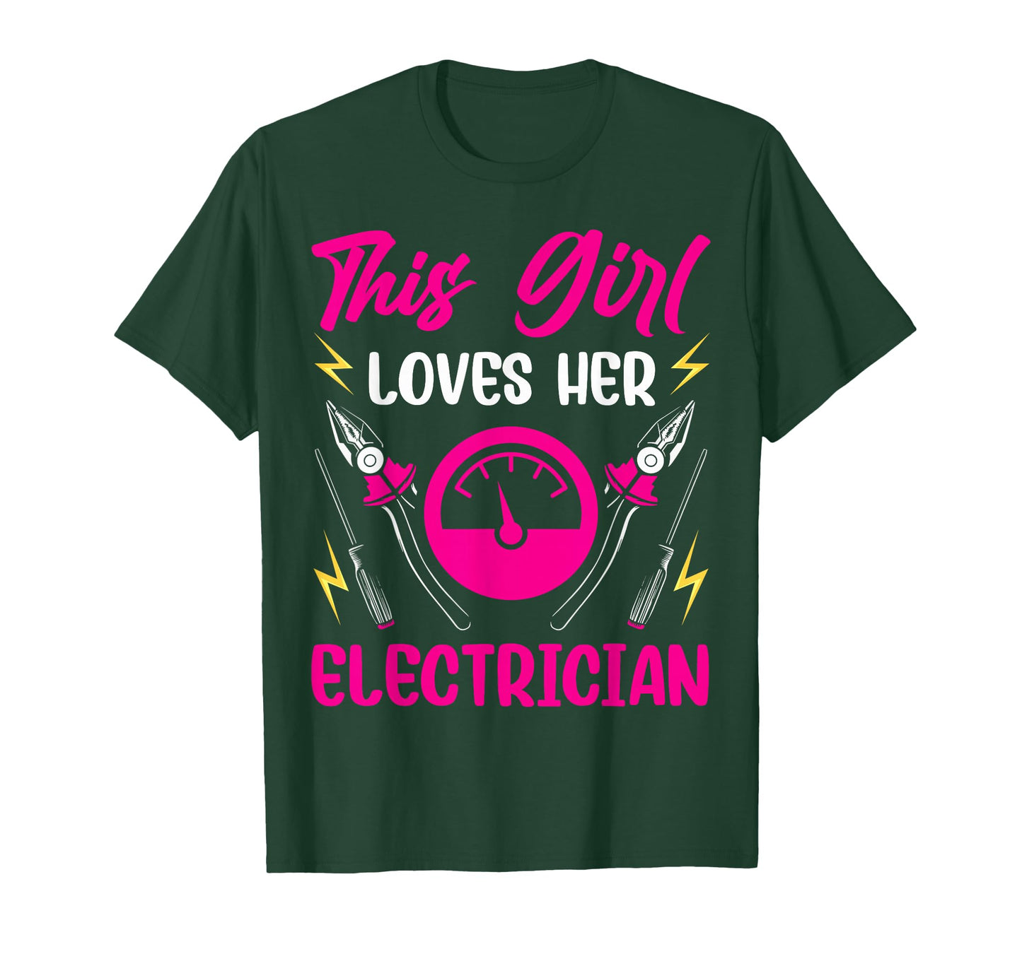 I Love My Electrician Wife Girlfriend This Girl Loves Her T-Shirt