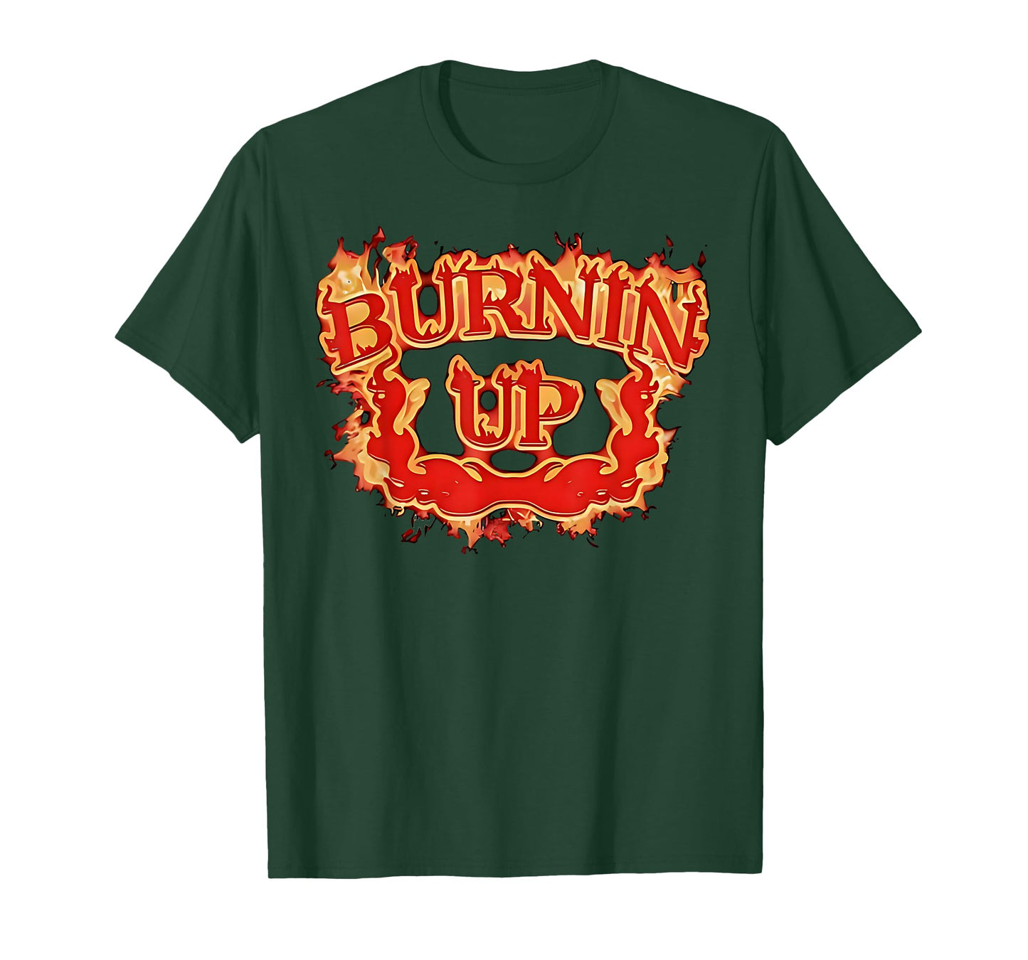 Burnin Up Flames Vintage T-Shirt