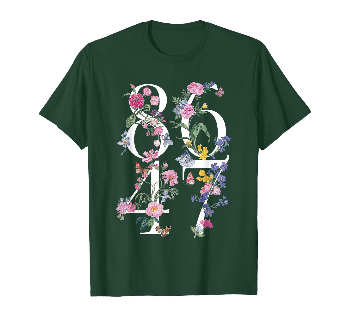 86 47 Floral Boho Style Shirt 86 47 Floral Style Women Girl T-Shirt