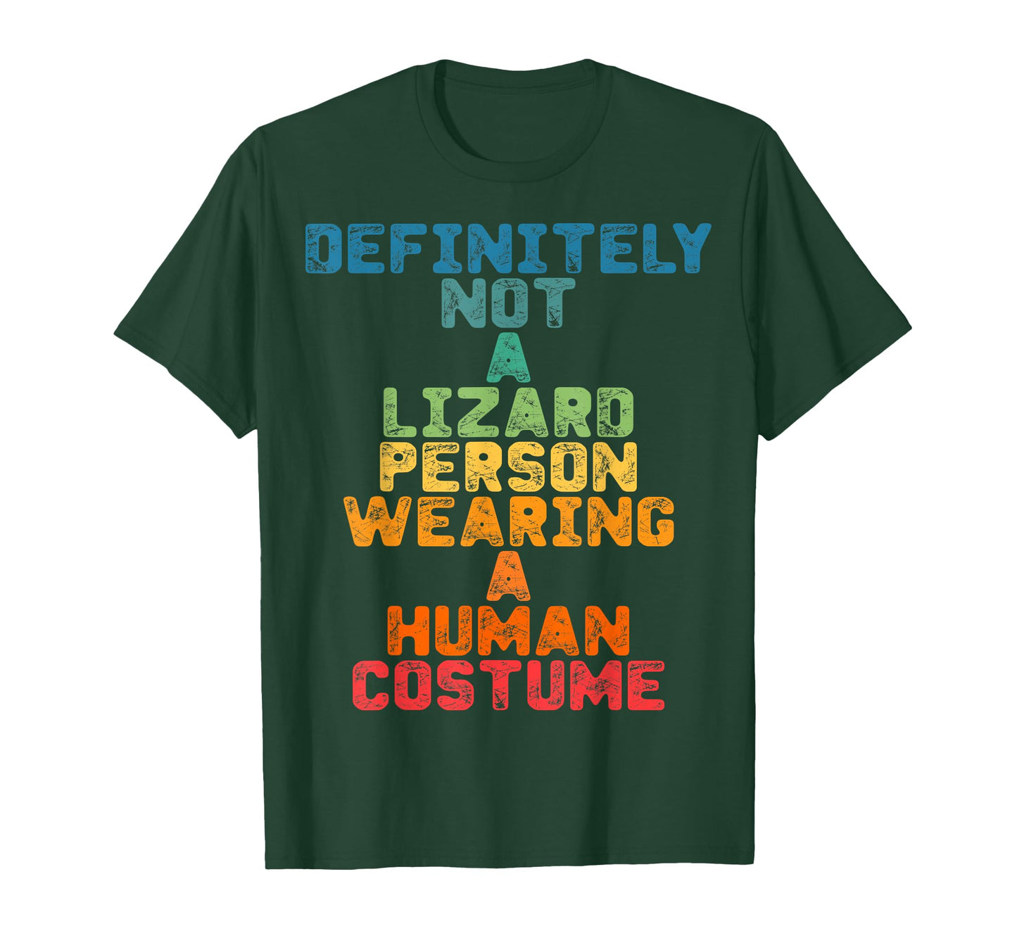 Funny Definitely Not A Lizard Person Wearing A Human Costume T-Shirt