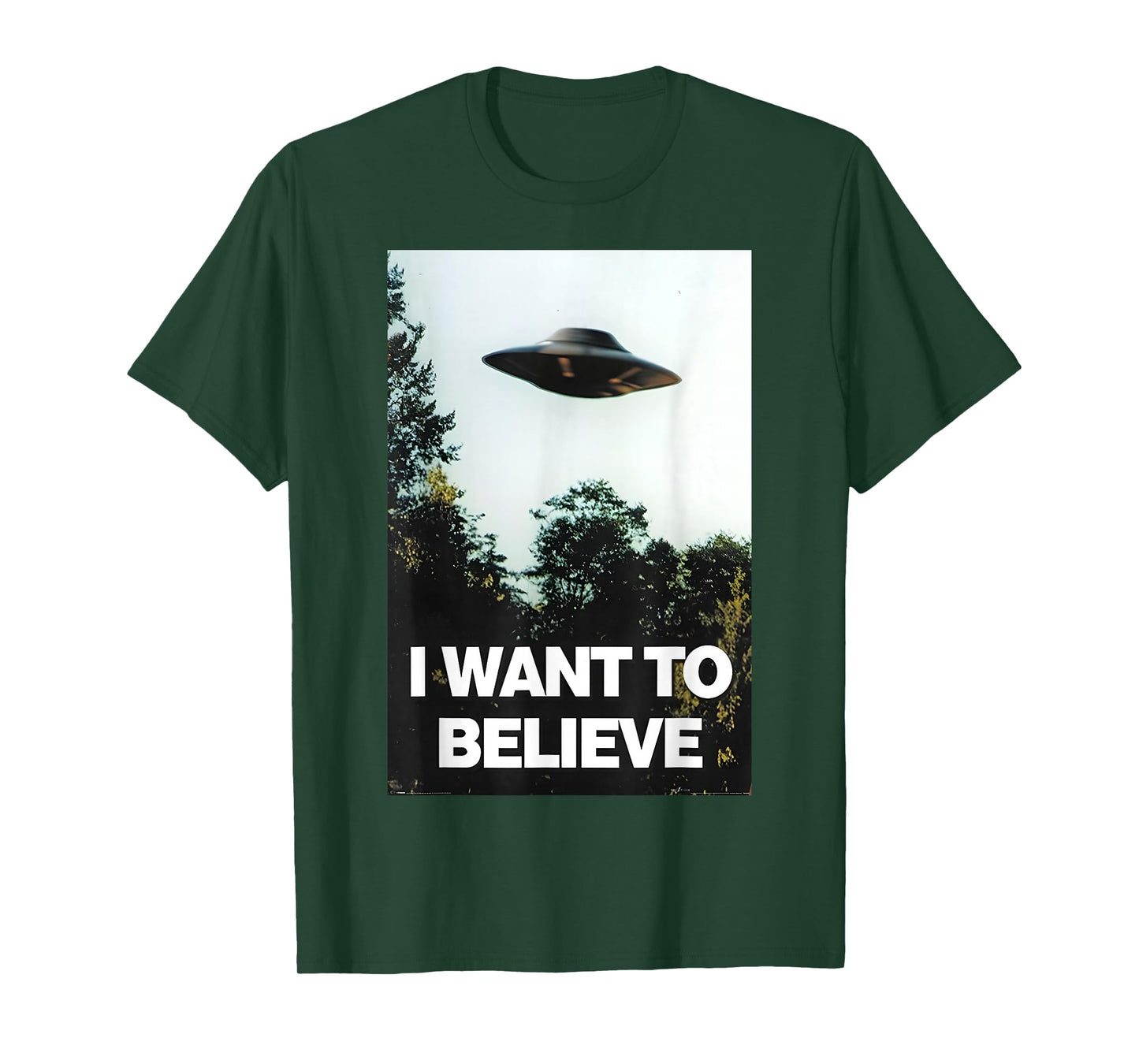 I Want to Believe Shirt Black UFO T-Shirt