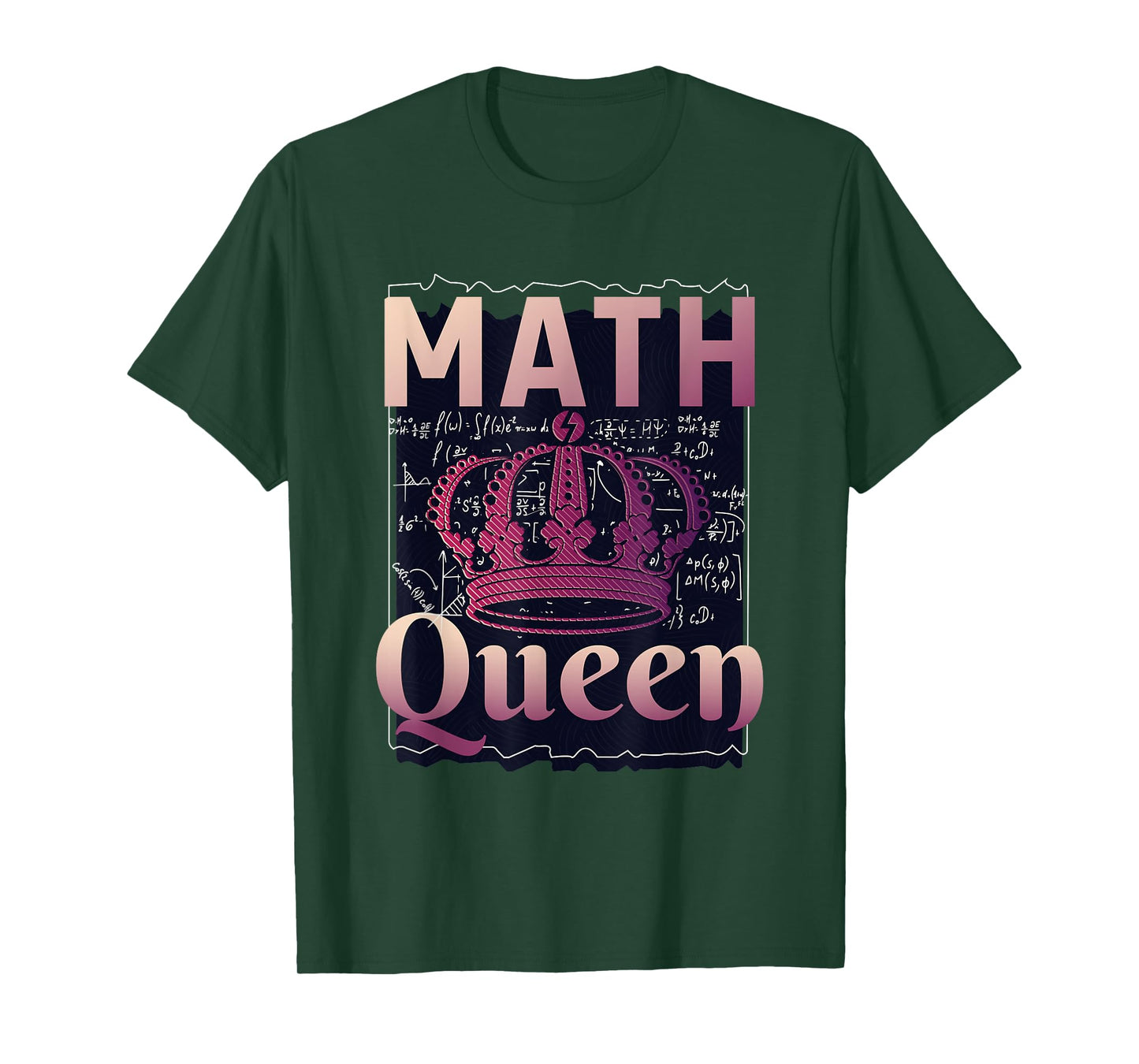 Math Queen School University Algebra Funny Mathematics T-Shirt