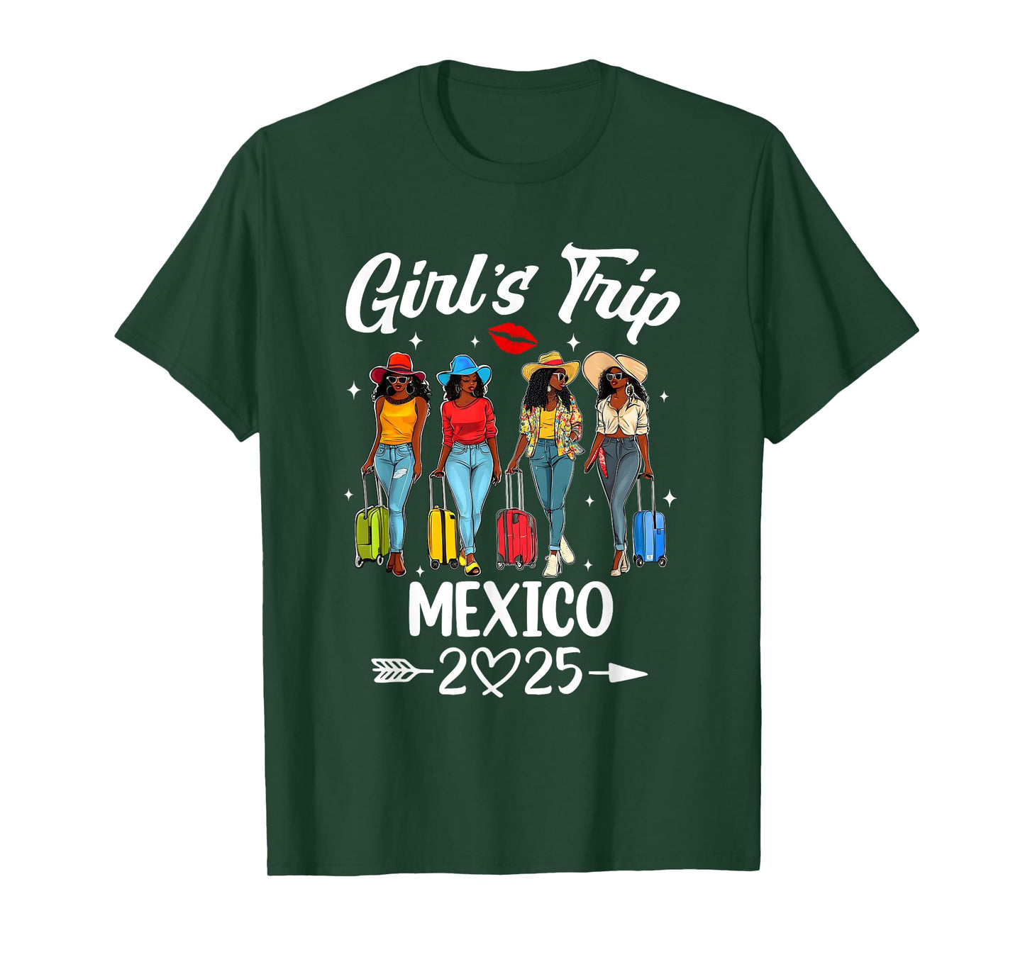 Mexico Girls Trip 2025 Birthday Squad Women Vacation T-Shirt