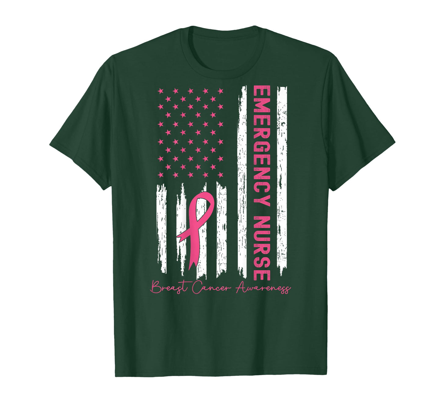 Emergency Department Breast Cancer Awareness ER ED Nurses T-Shirt