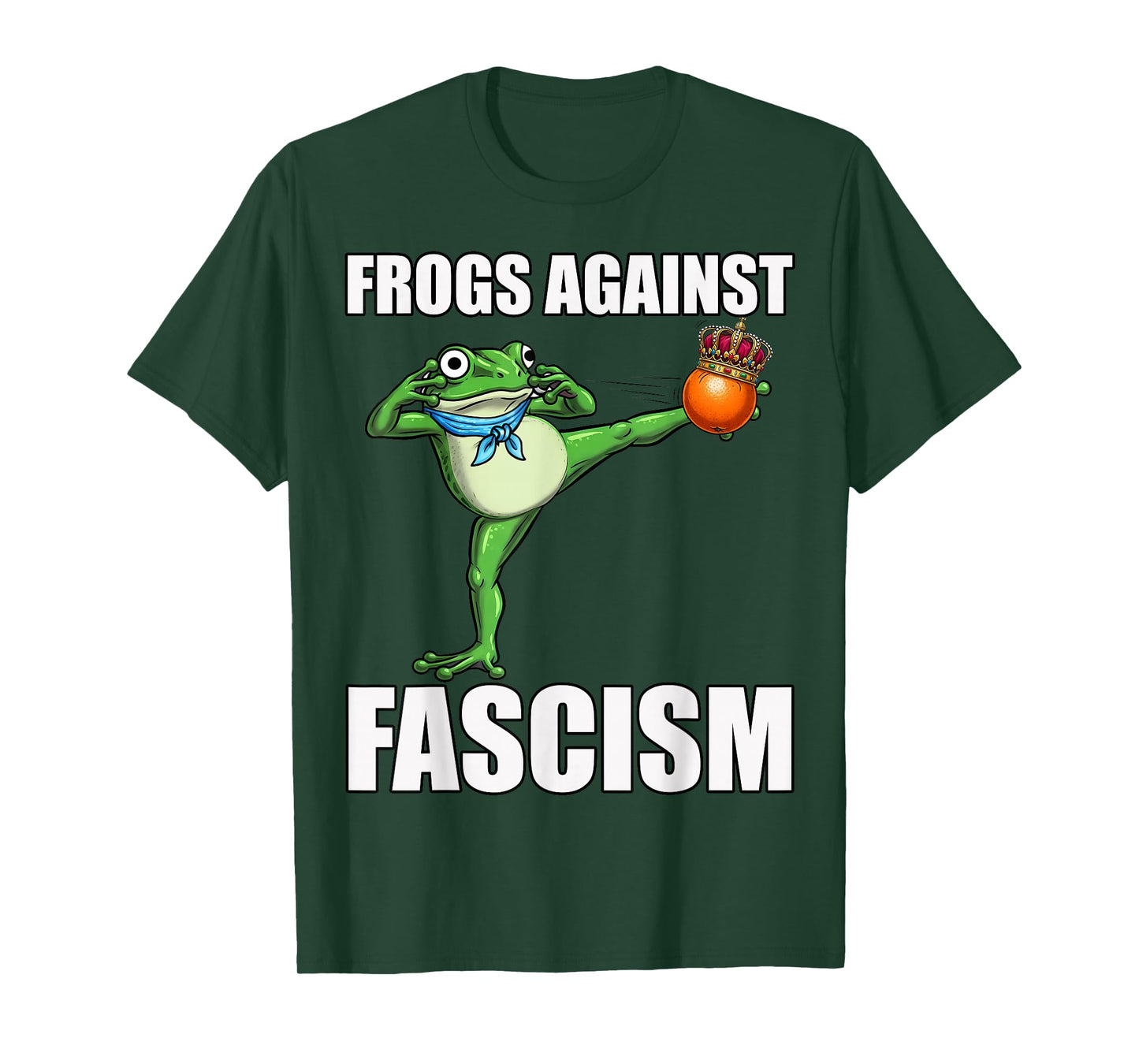 Frogs Against Dics No Kings On Free Portland Pride Men Women T-Shirt