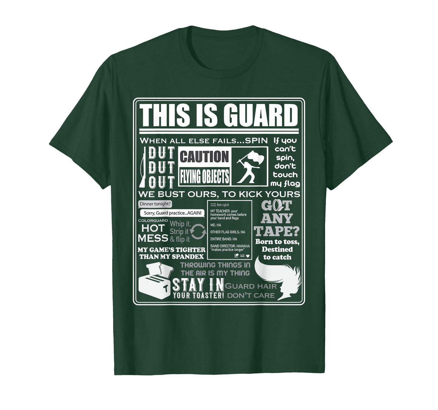 Dies ist Color Guard Funny Color Guard Sayings and Memes T-Shirt