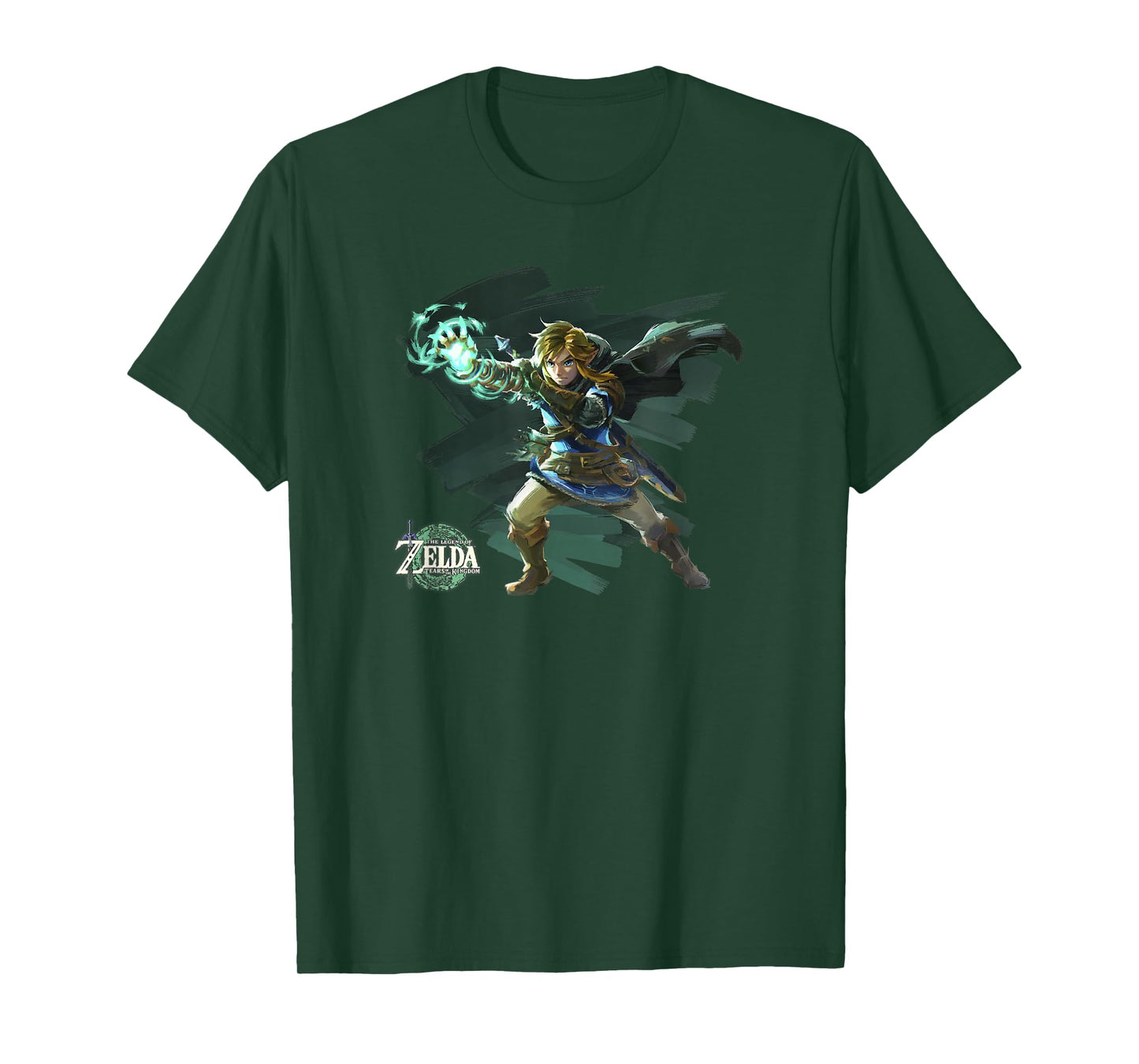 The Legend of Zelda Tears Of The Kingdom Link Brush Art T-Shirt