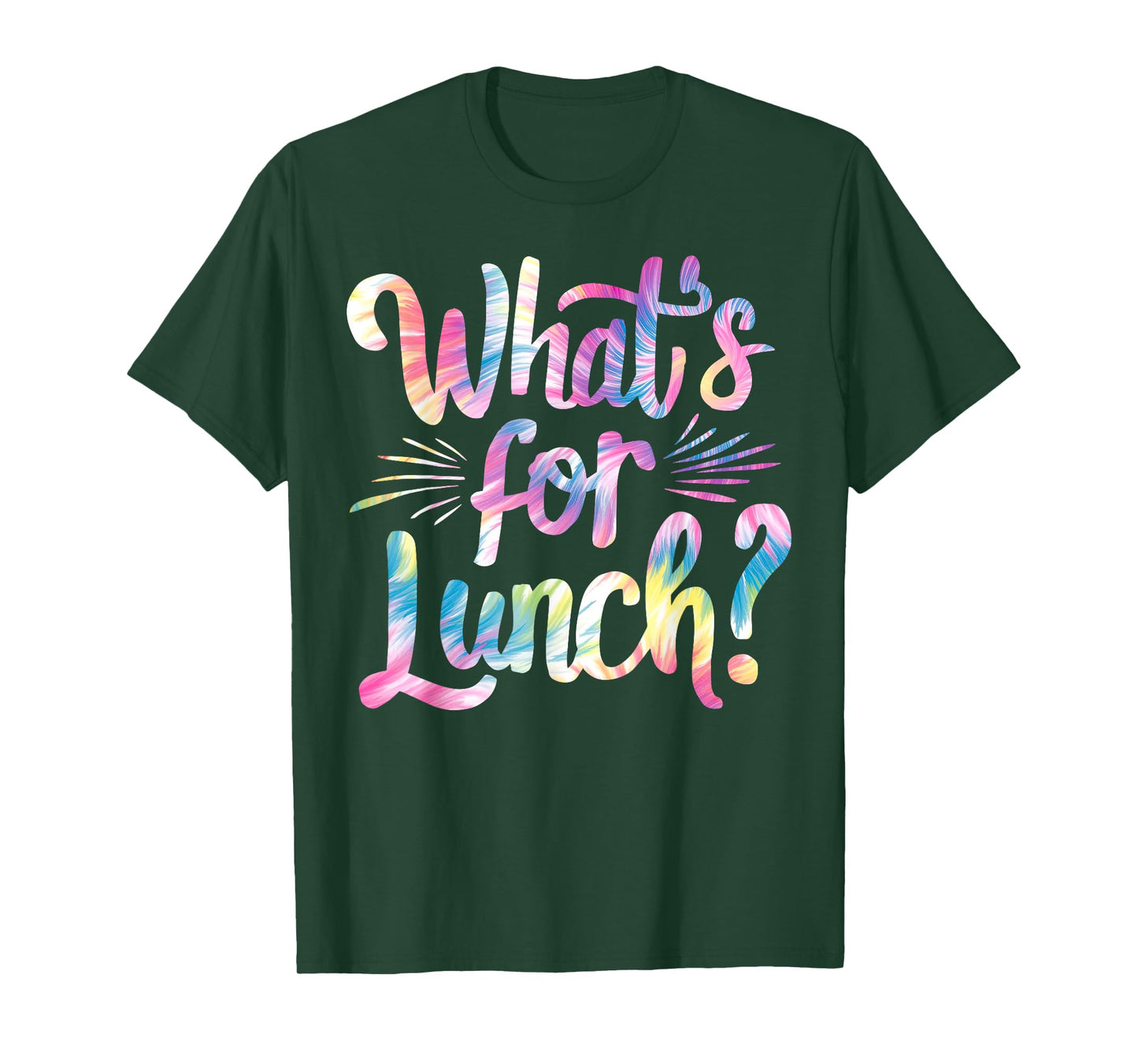 Lady What's For Lunch? Cooking And Kitchen Tie Dye T-Shirt