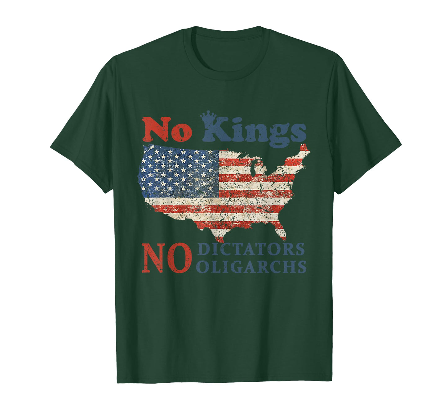 No Kings No Dictators No Oligarchs Anti Oligarchy Resist Tee T-Shirt