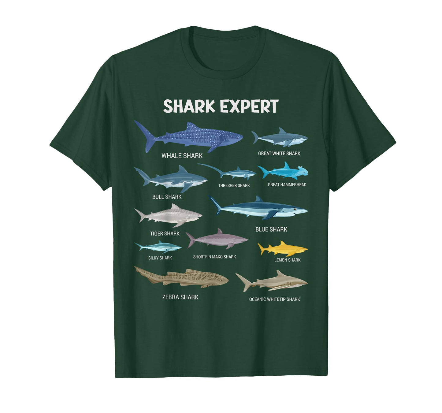 Funny Shark Tee for Men Ocean Fish Kids & Toddler Boys Shark T-Shirt