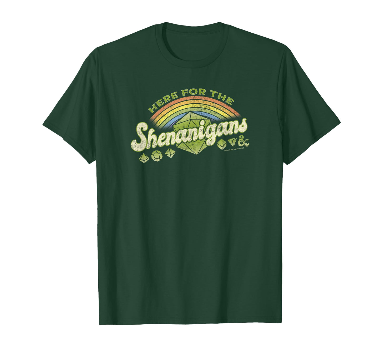 Dungeons & Dragons Here For The Shenanigans St. Patrick's T-Shirt