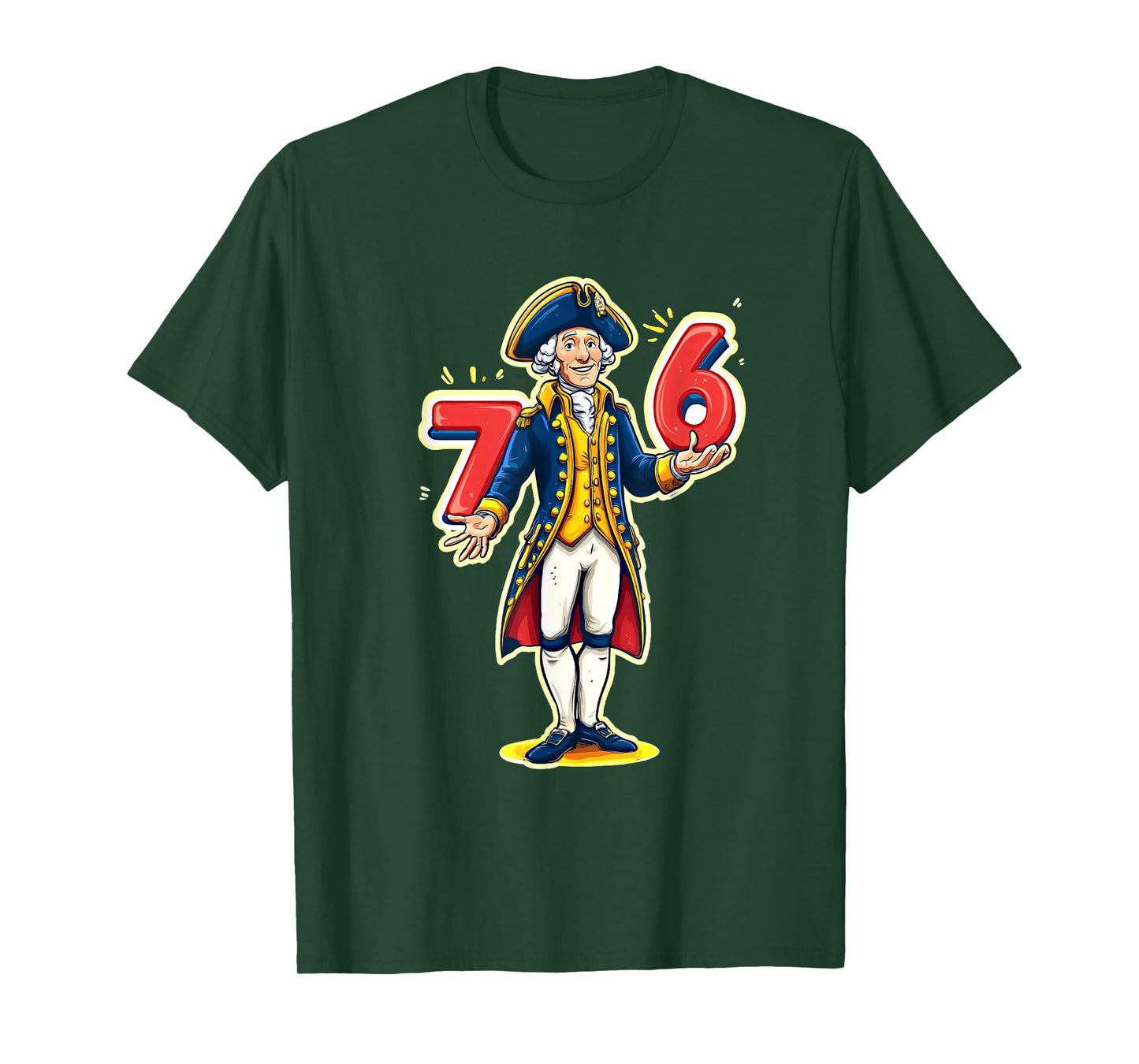 6-7 7-6 Funny George Washington Six Seven Meme T-Shirt