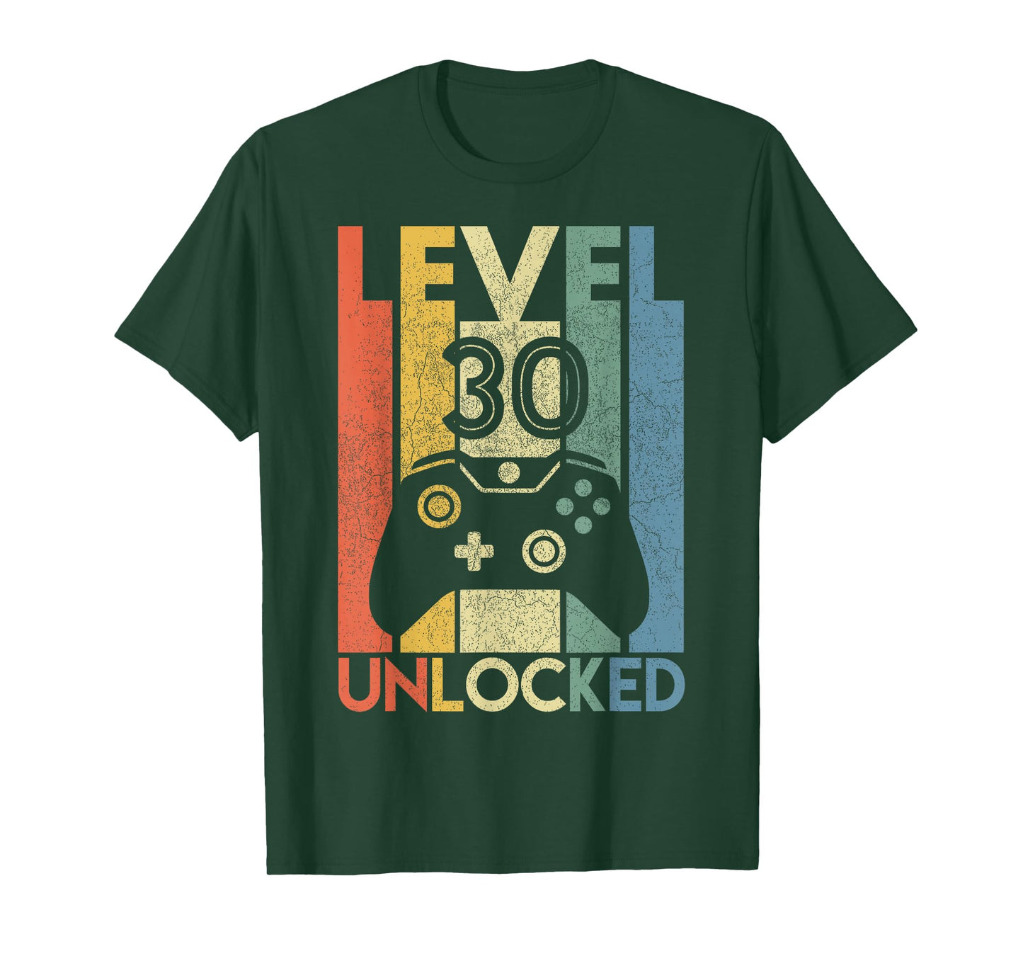 Level 30 Unlocked Funny Video Gamer 30th Birthday Gift T-Shirt