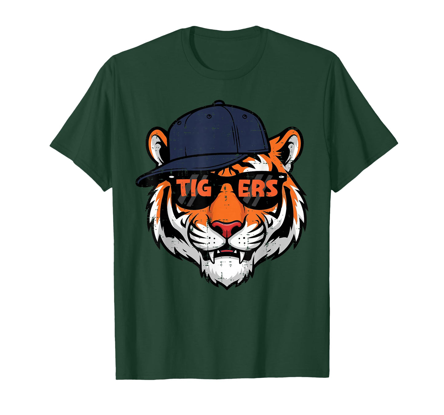 Tiger Cap Boys Youth Teen Kids Men Women Girls T-Shirt