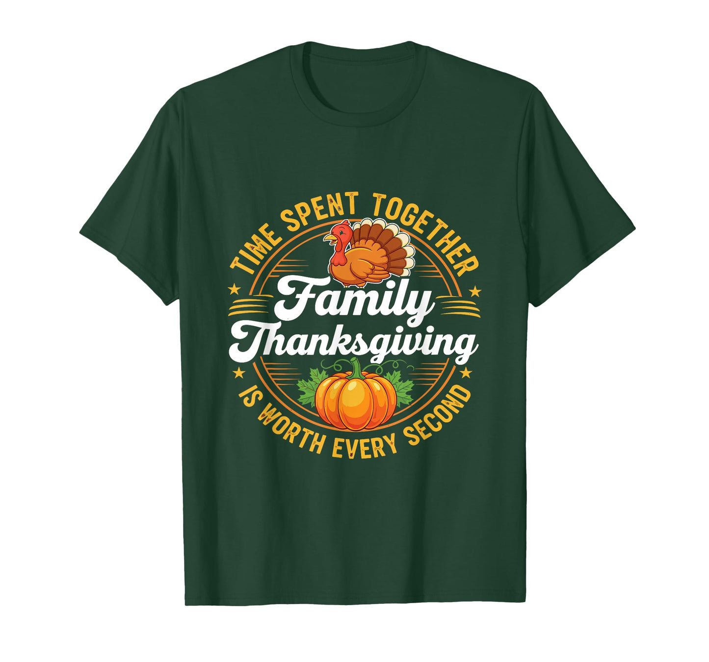 Thanksgiving Shirts for Men Women Boys Pumpkin Turkey Shirt T-Shirt