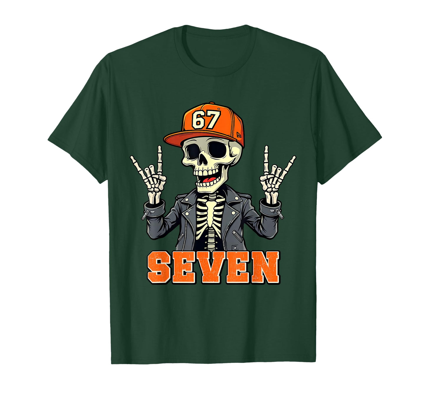 67ENDY Skeleton – 67 Six Seven Halloween 7 T-Shirt
