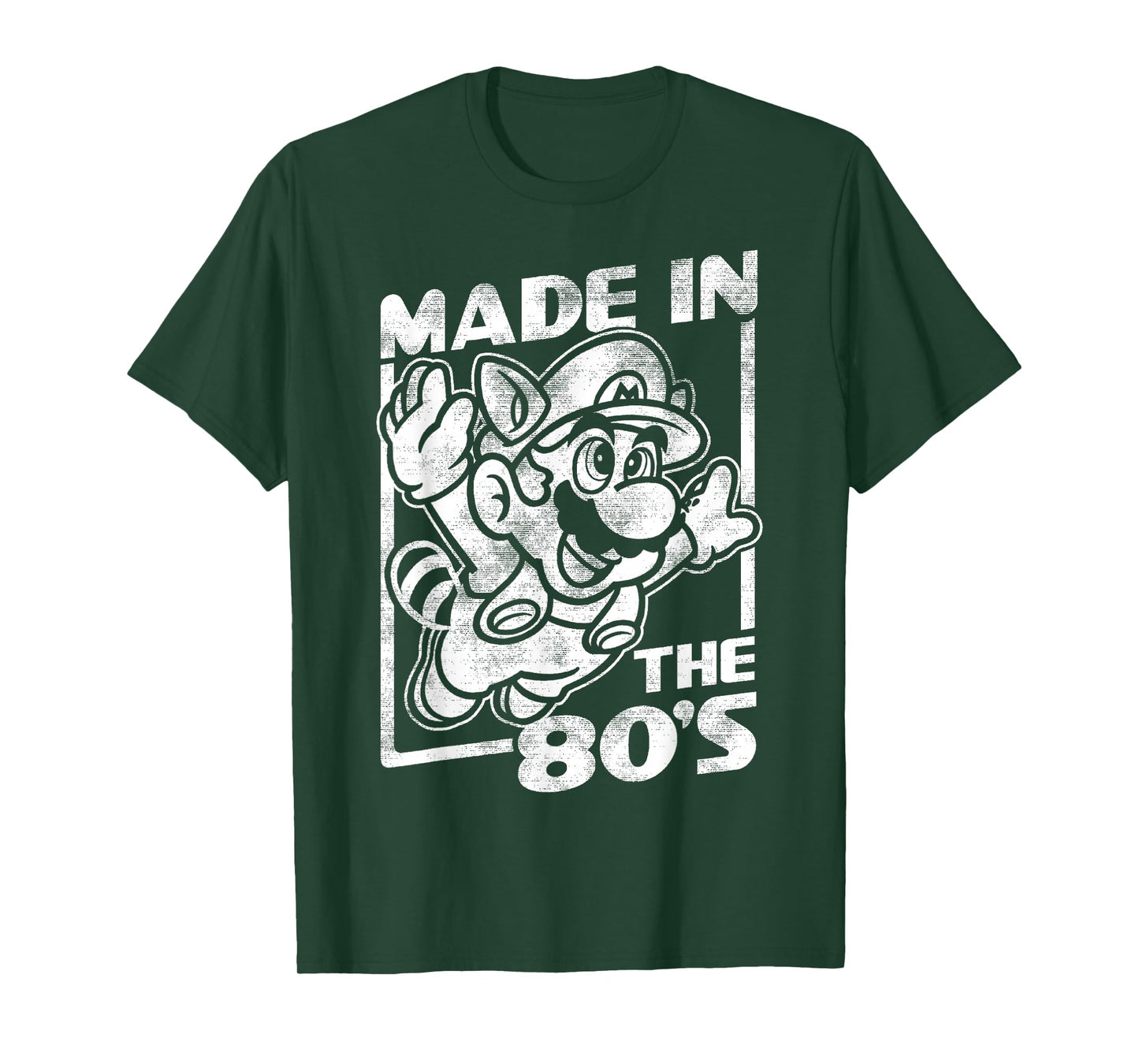 Super Mario Bros 3 Tanooki Mario Made In The 80's Vintage T-Shirt