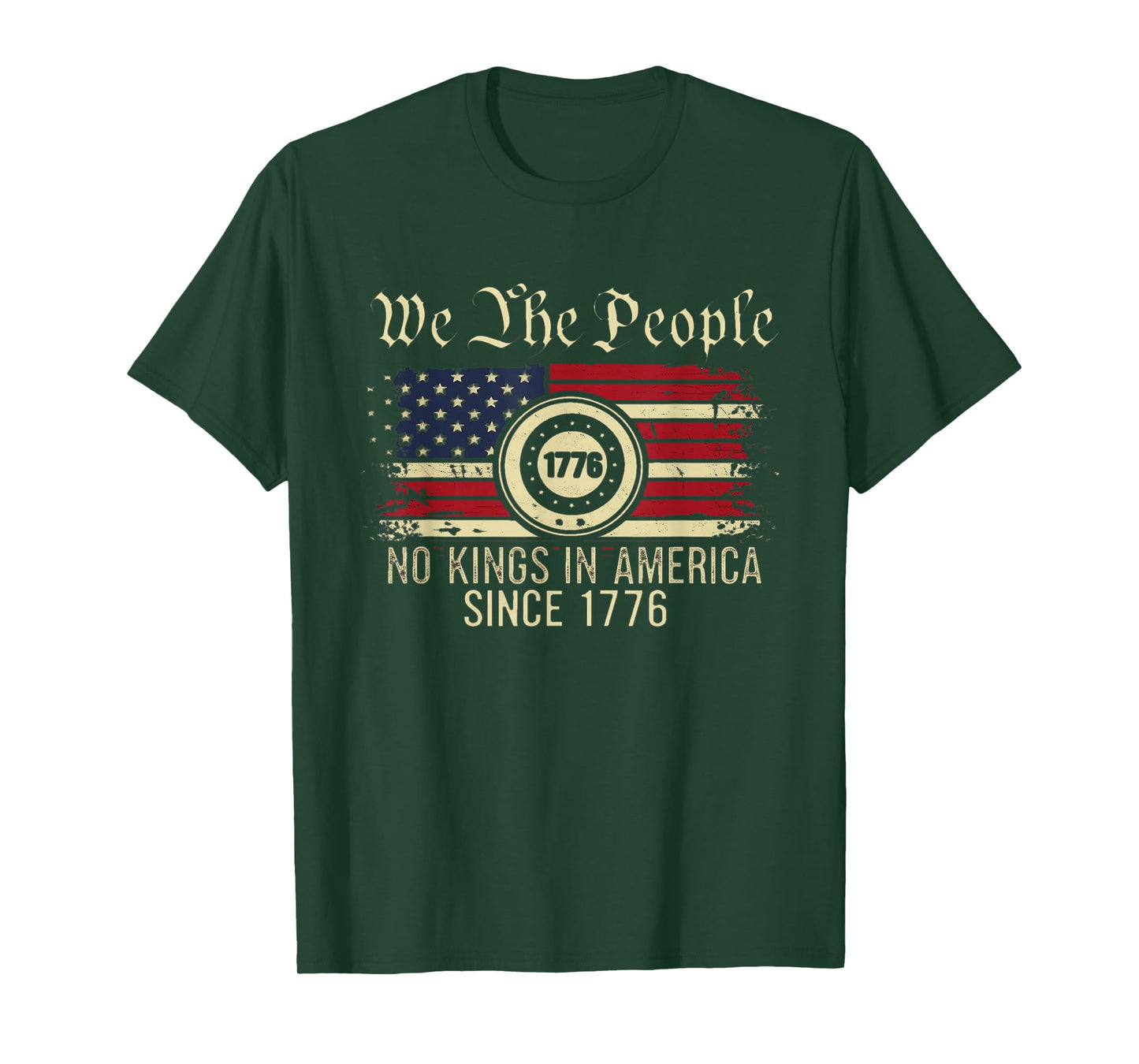 Let's go Taco No Kings In America Since 1776 American Flag T-Shirt