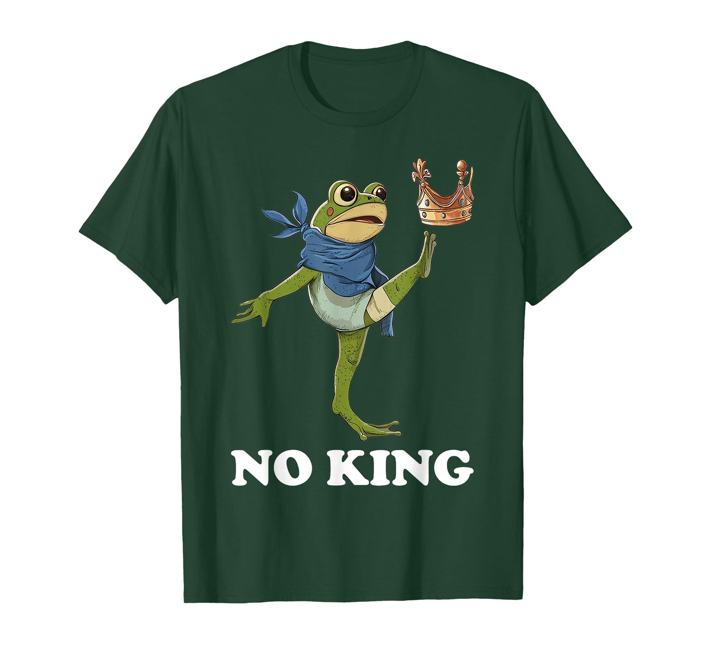 No Kings in America Men Women Portland Frog Protest T-Shirt