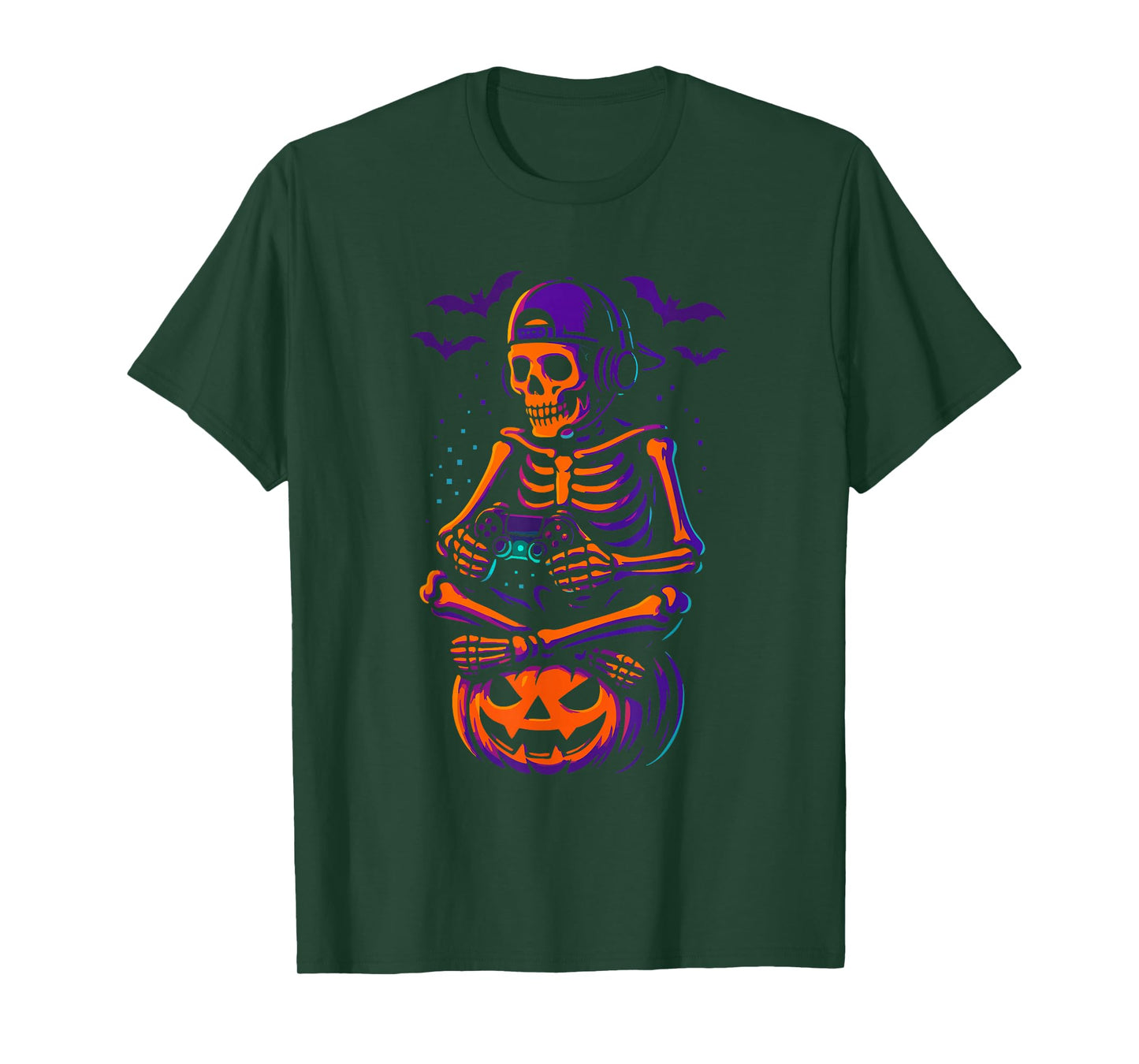 Gamer Halloween – Video Game Skeleton with Controller T-Shirt