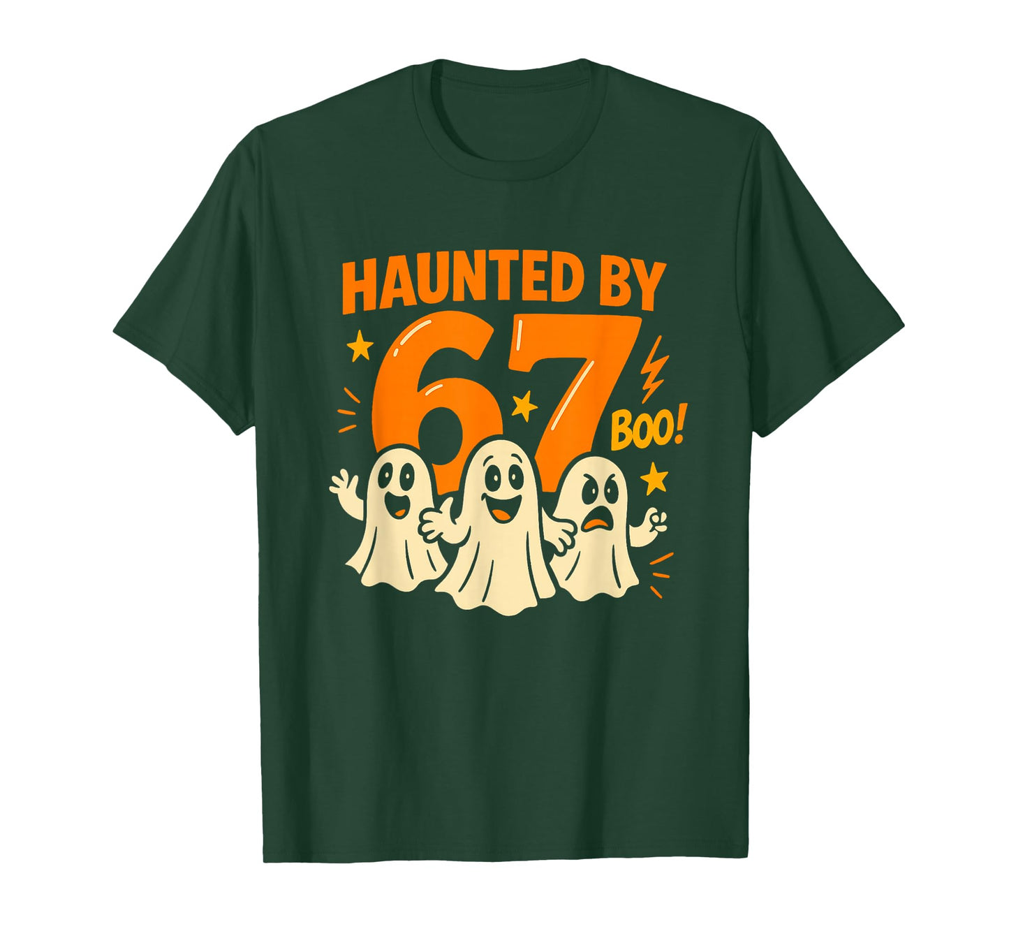 Haunted by 67 Six Seven 6 7 Meme Gen Alpha Halloween Shirt T-Shirt