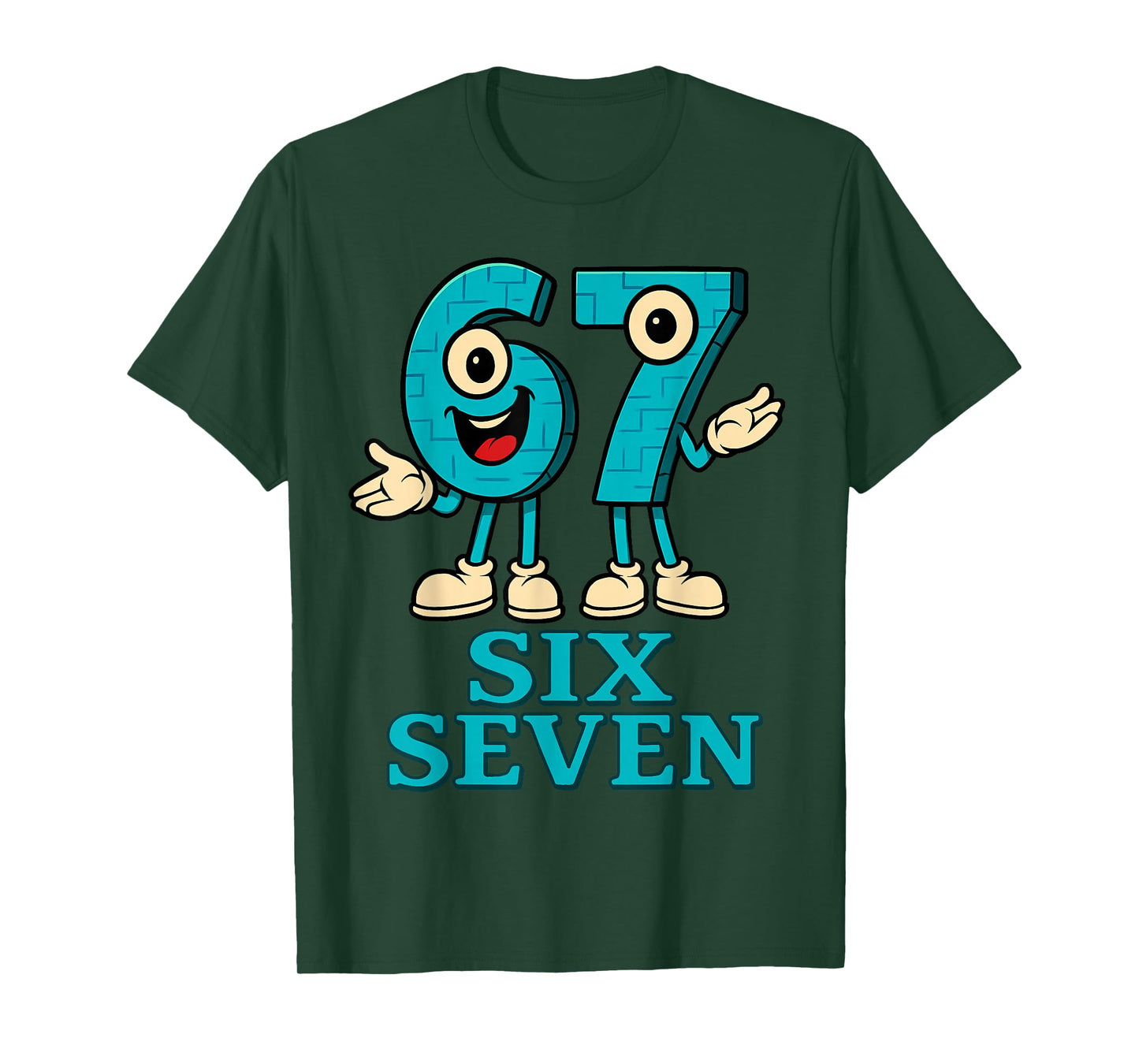 67 Six Seven 6-7 - Funny Italian Brainrot Kids Gaming Meme T-Shirt