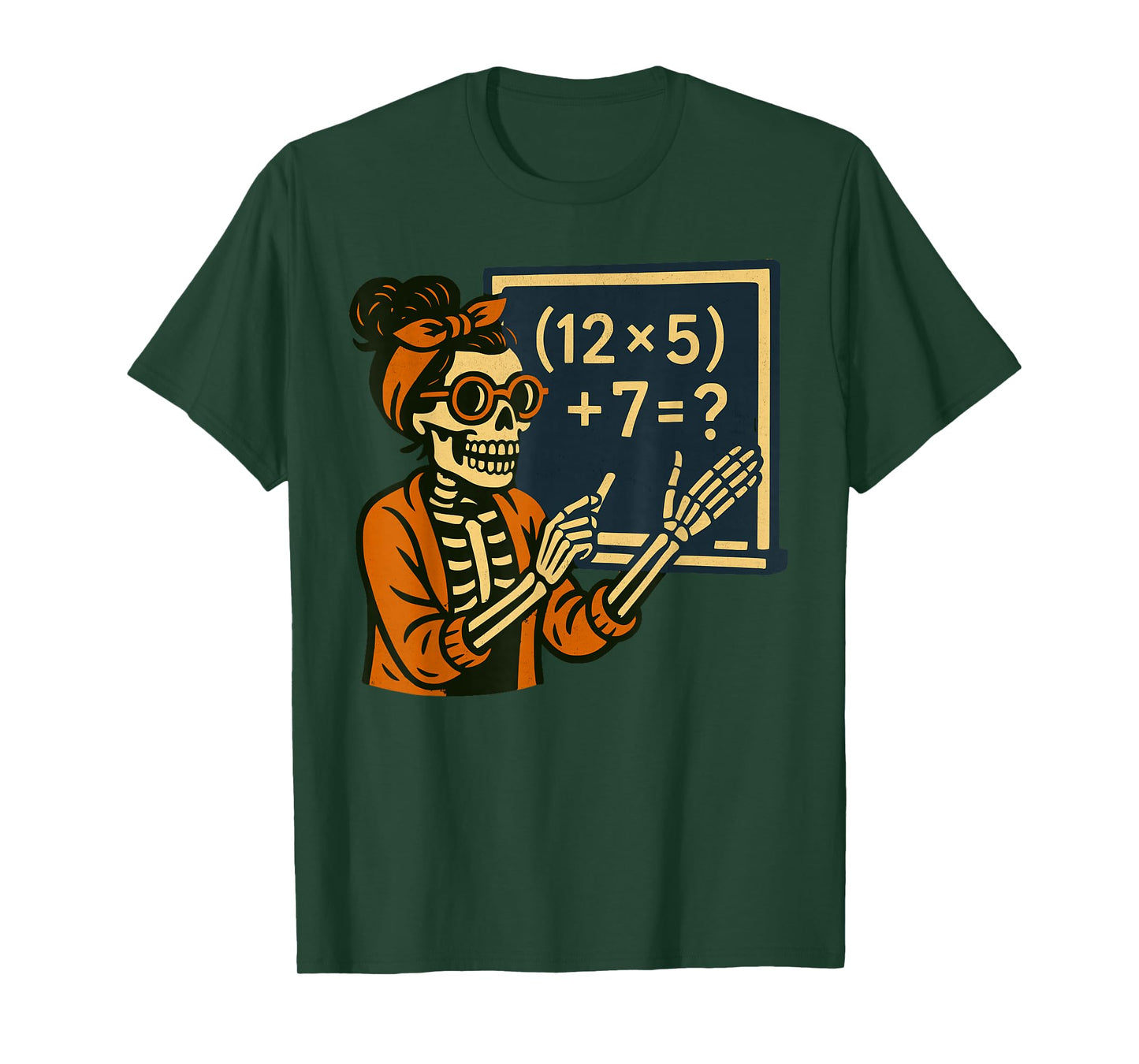 67 Teacher Halloween Skeleton Six Seven Meme Brainrot Math T-Shirt