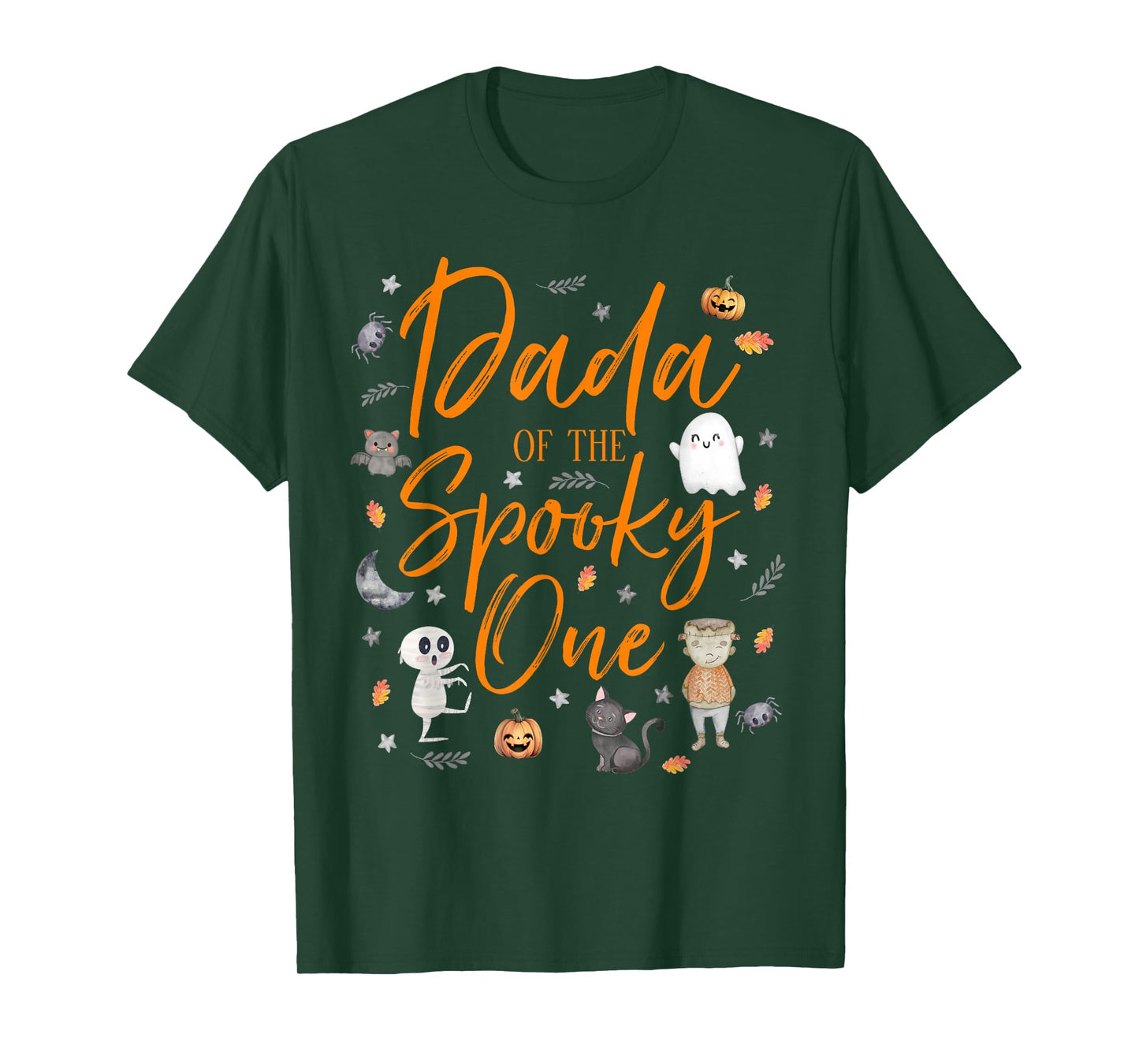 Dada of Spooky One Birthday Outfit Boy 1st First Birthday T-Shirt