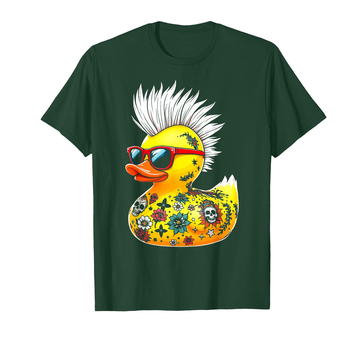 Duckling Ducks Punk Rocker Toddler Boys T-Shirt