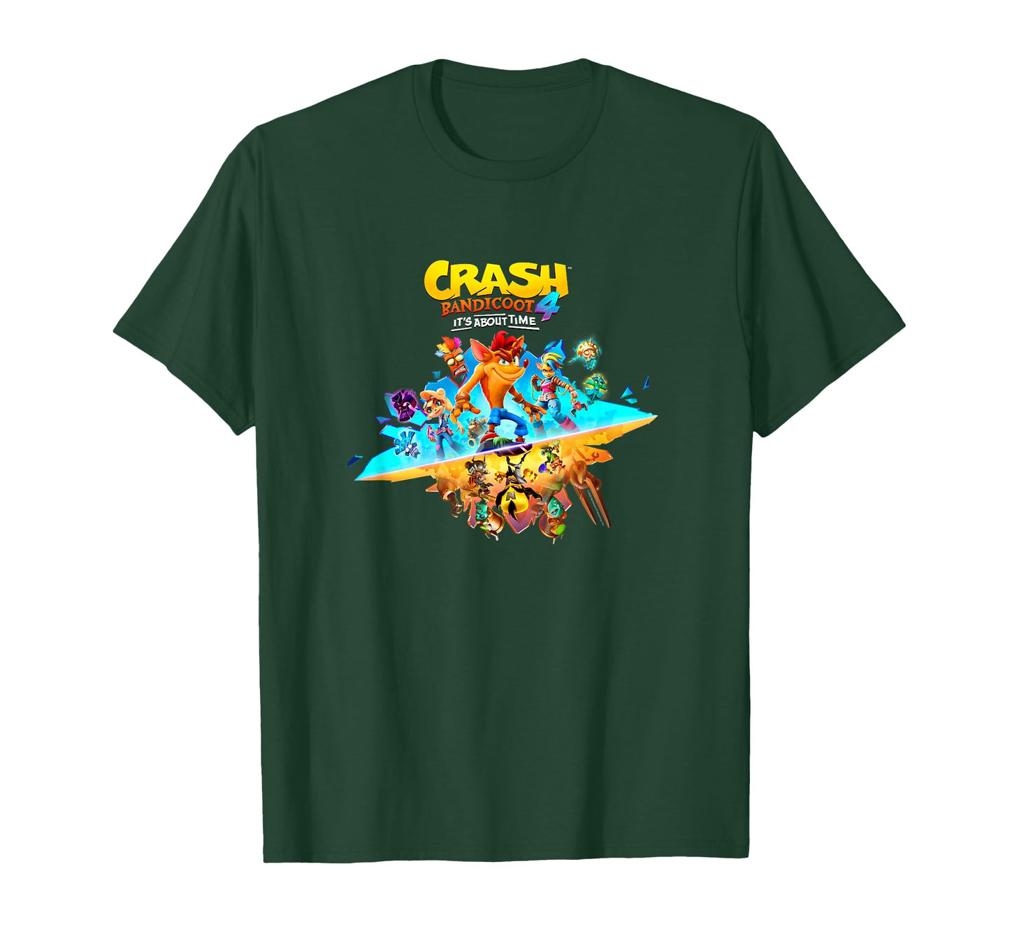 Crash Bandicoot 4: It's About Time Split Island Game Poster T-Shirt