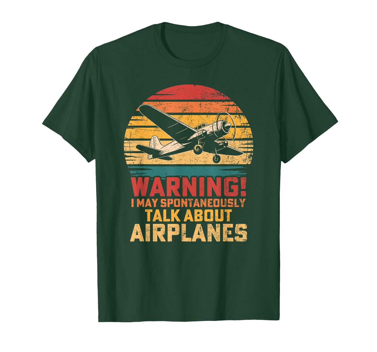 I May Spontaneously Talk About Airplanes Flying Airline T-Shirt