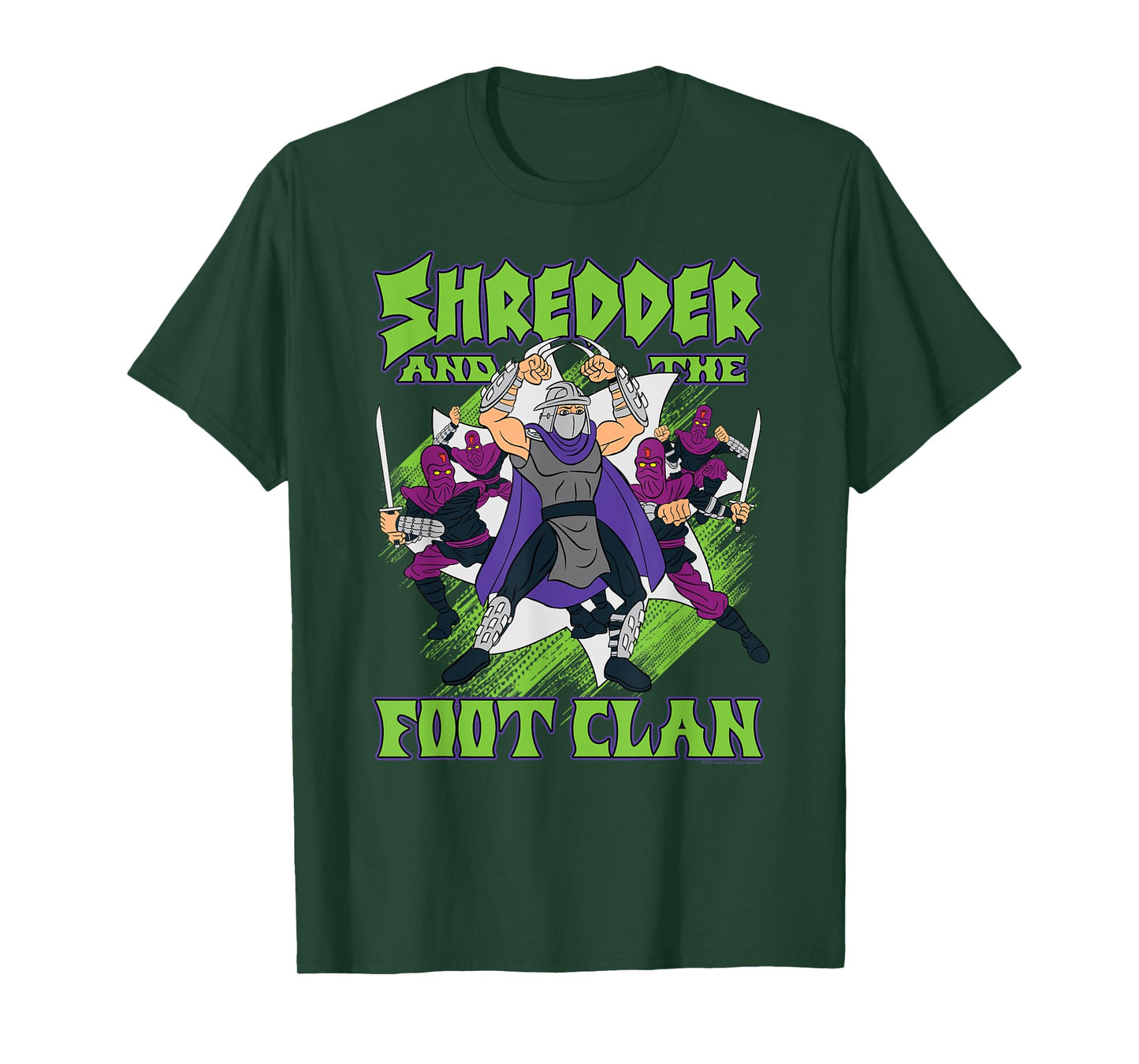Teenage Mutant Ninja Turtles Shredder & the Foot Clan Retro T-Shirt