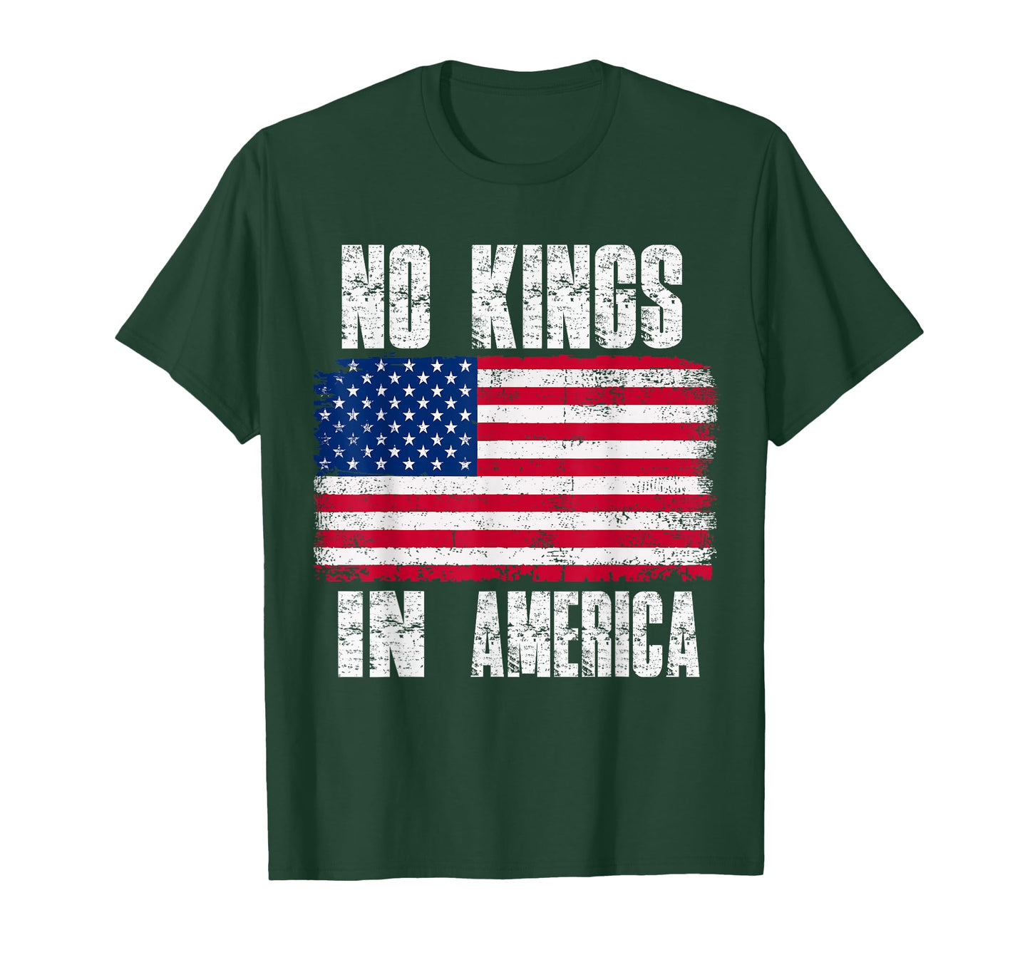 No Kings In America Since 1776 USA Flag T-Shirt