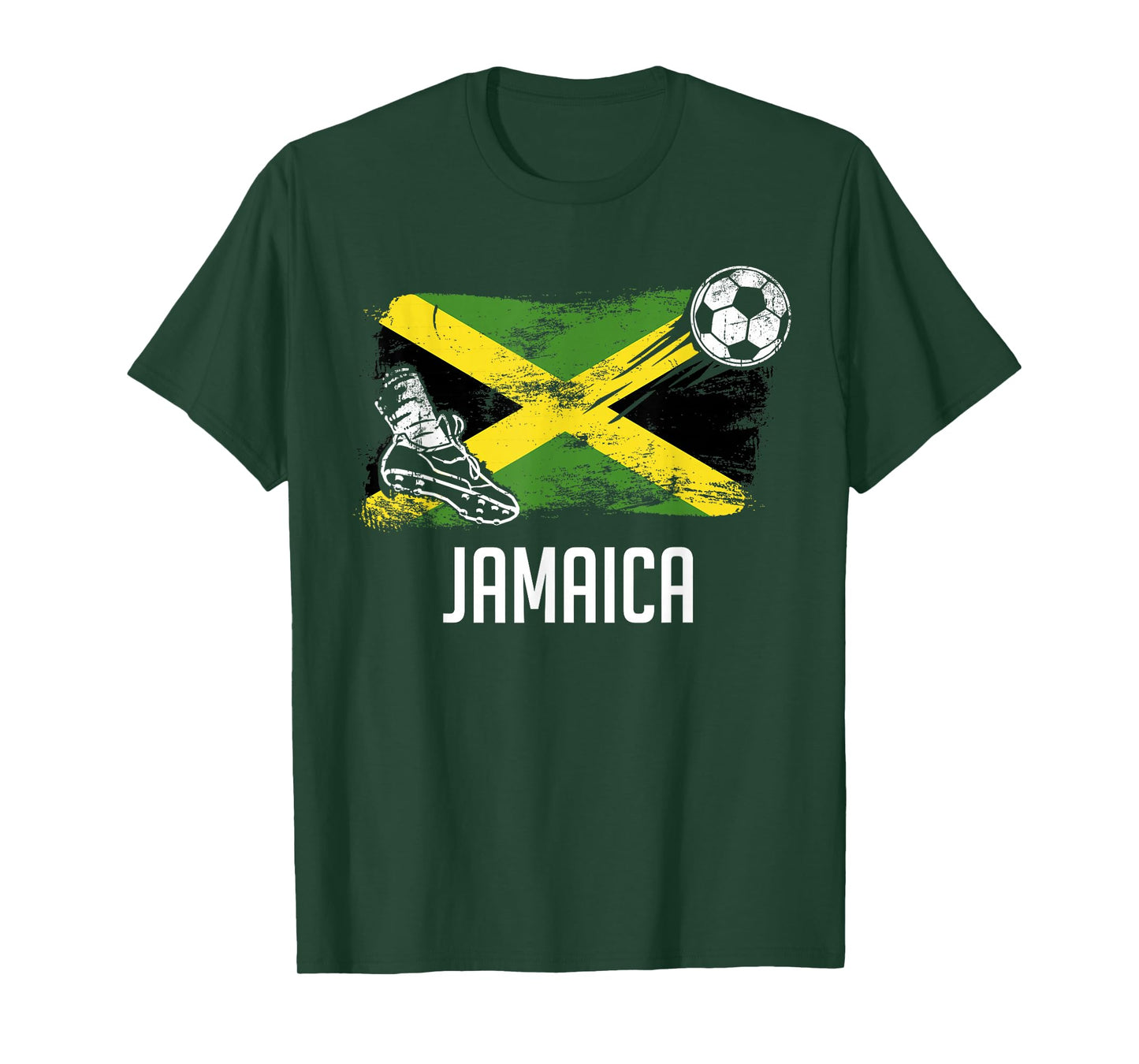 Jamaica Flag Jersey Jamaican Soccer Team Jamaican T-Shirt