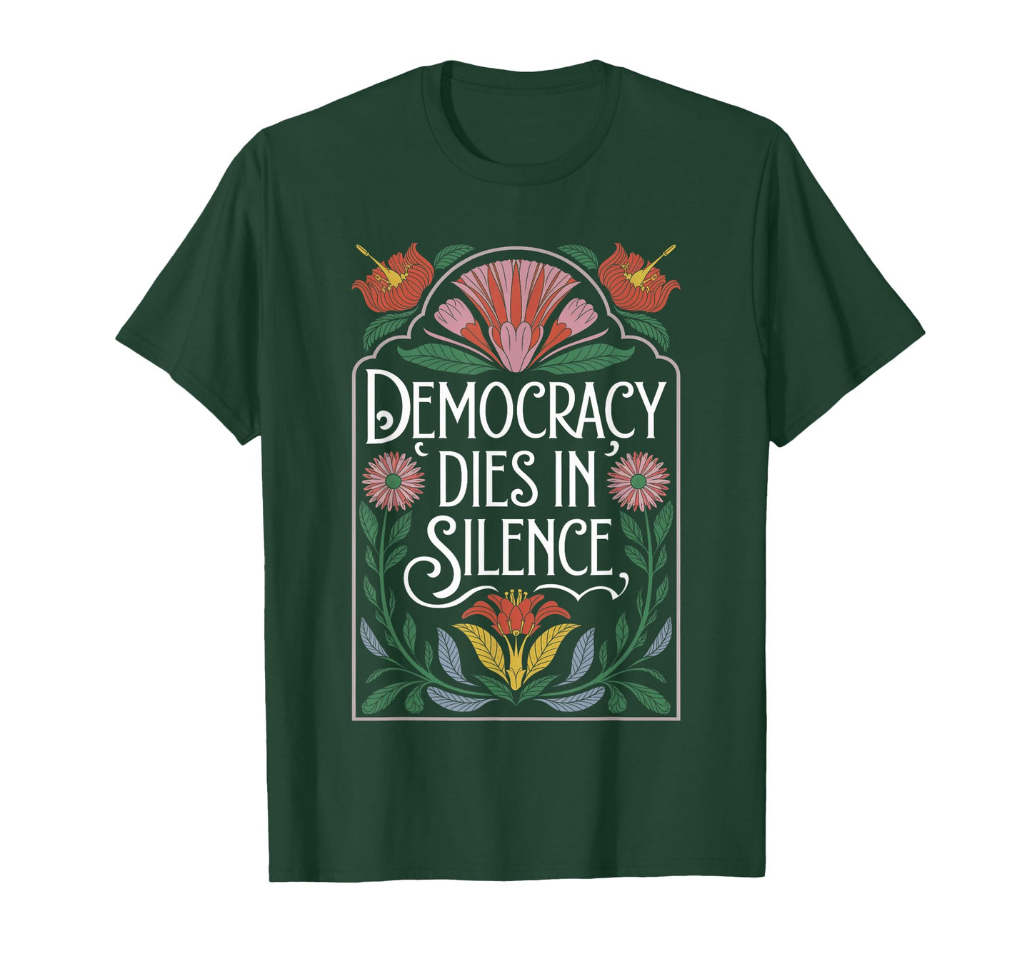 Vintage Democracy Dies in Silence Keep Democracy in America T-Shirt