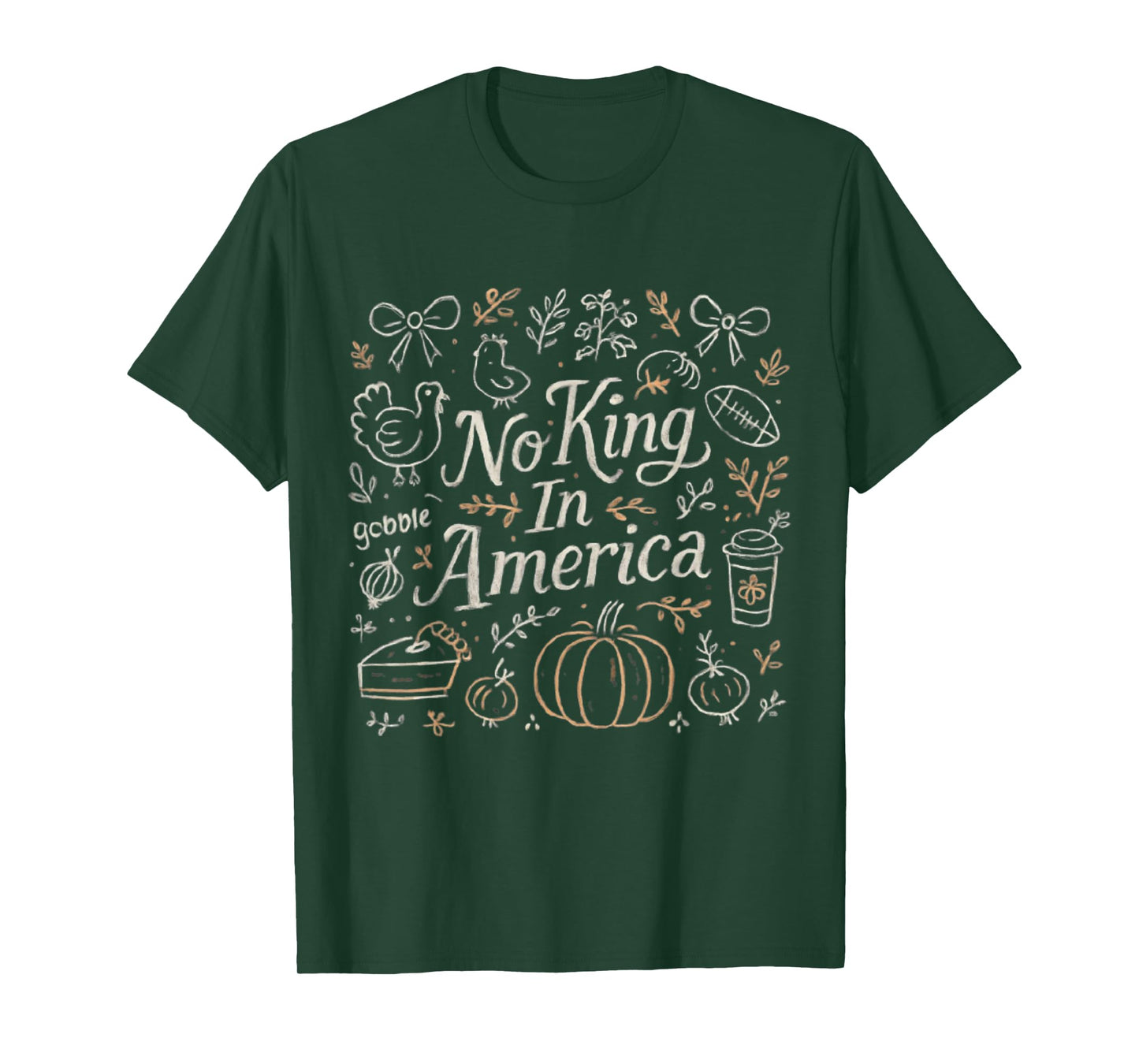 No King in America USA Liberty Funny Saying T-Shirt