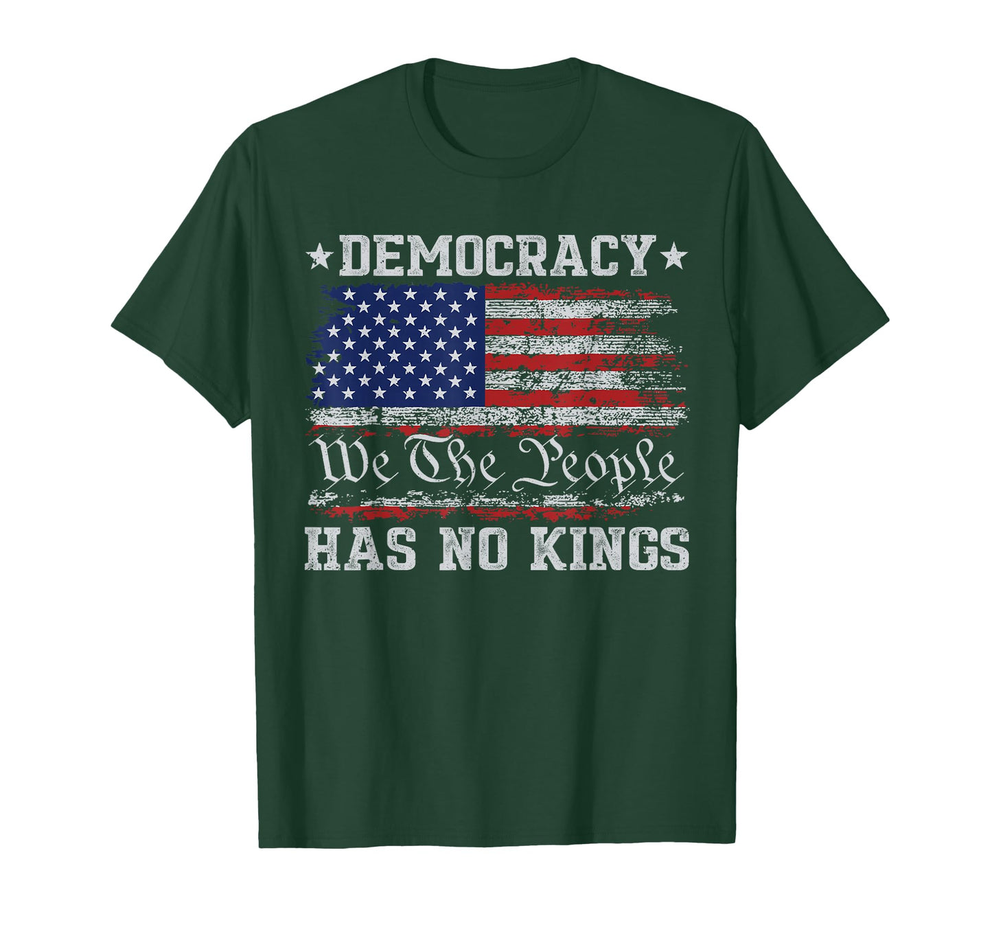 Democracy Has No Kings Political Protest Feminist Resist T-Shirt