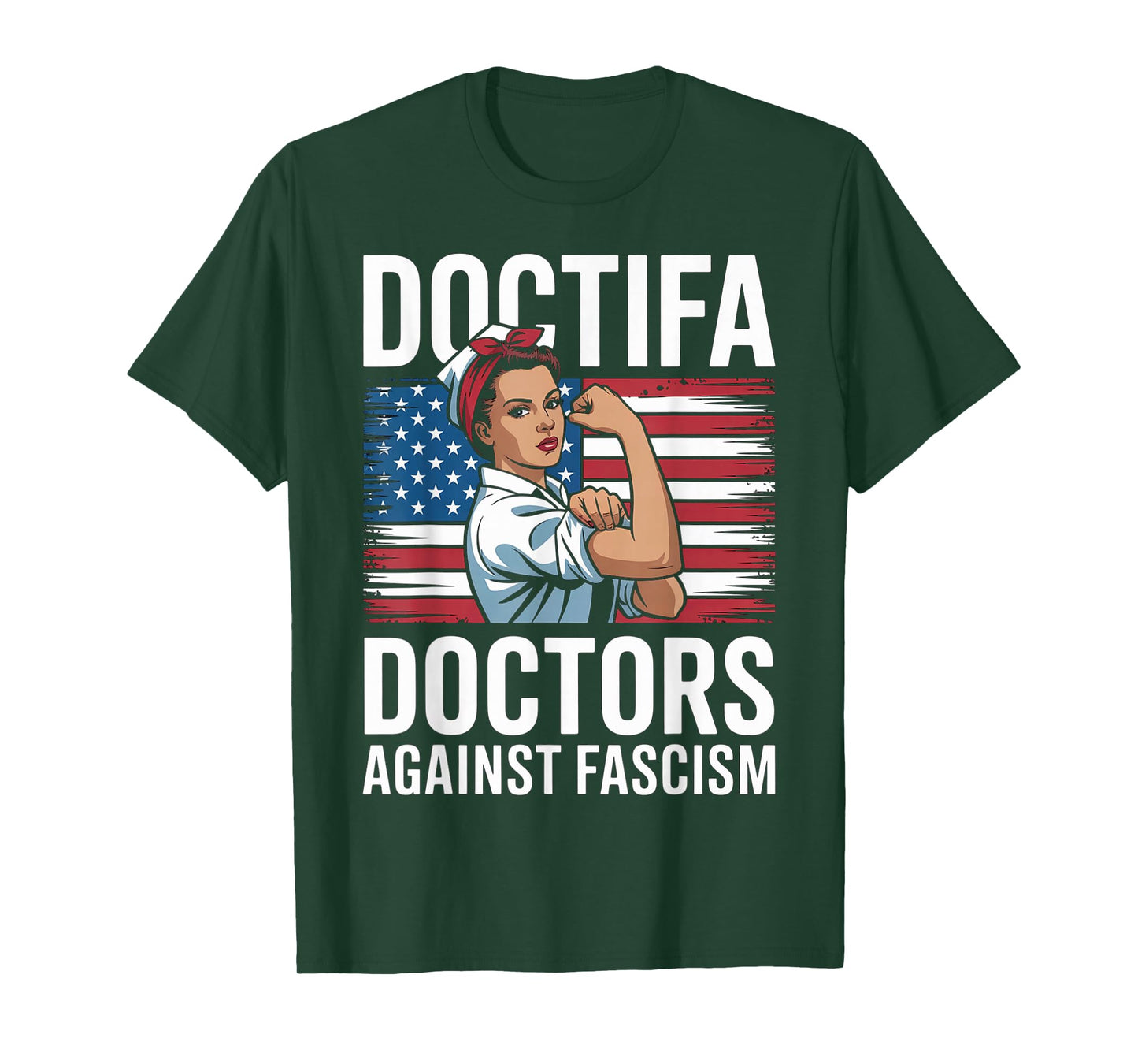 Doctifa Women Doctors Against Fascism Resist No King Protest T-Shirt