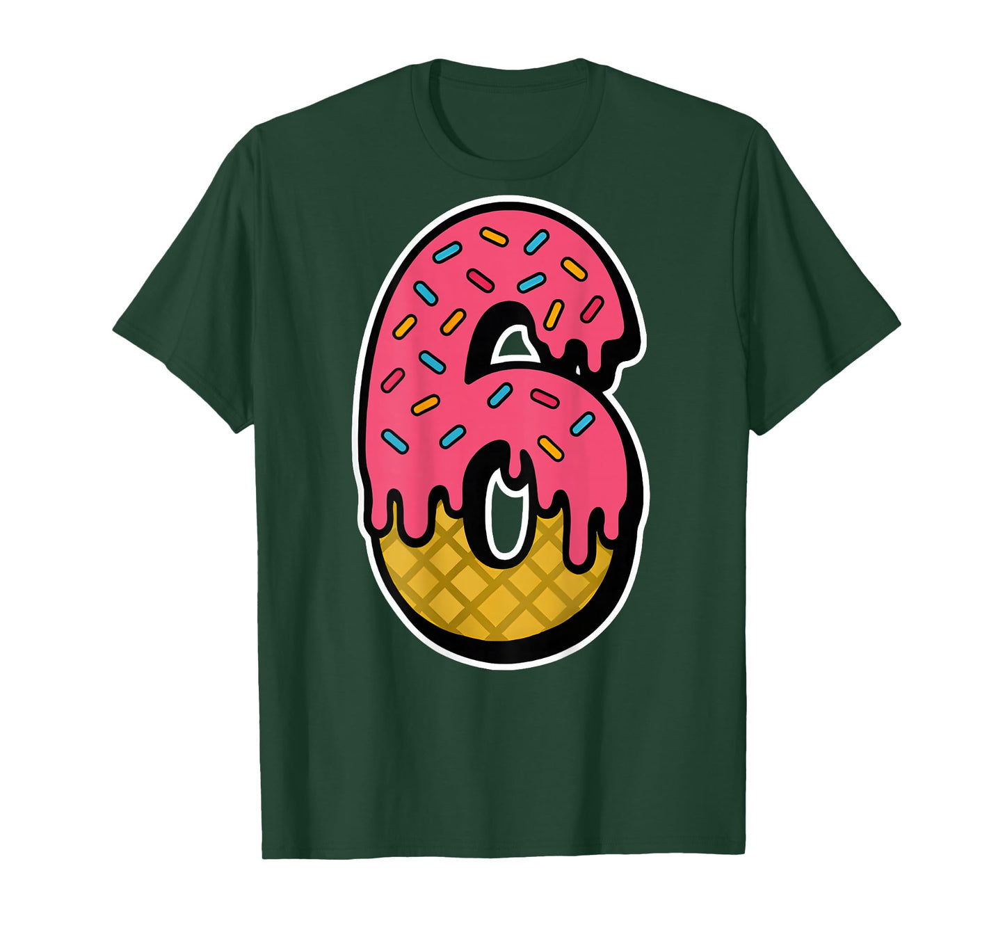 Funny Number 6 67 Costume Matching Group Halloween On Back T-Shirt