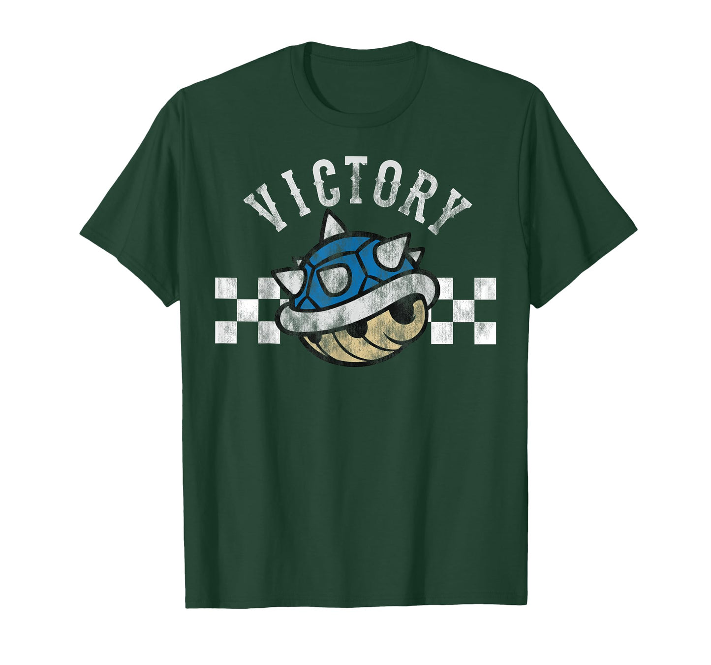 Nintendo Mario Kart Blue Shell Victory Finish Line T-Shirt