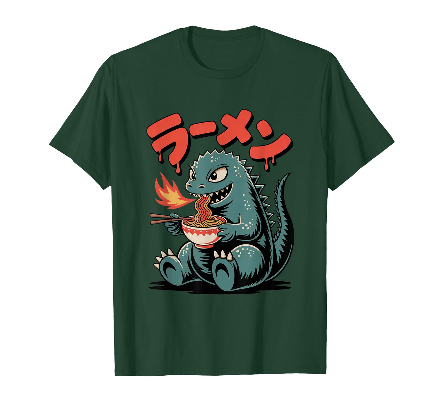 Cute Kaiju Ramen Kawaii Fun Japanese Noodle Food Lover Gifts T-Shirt