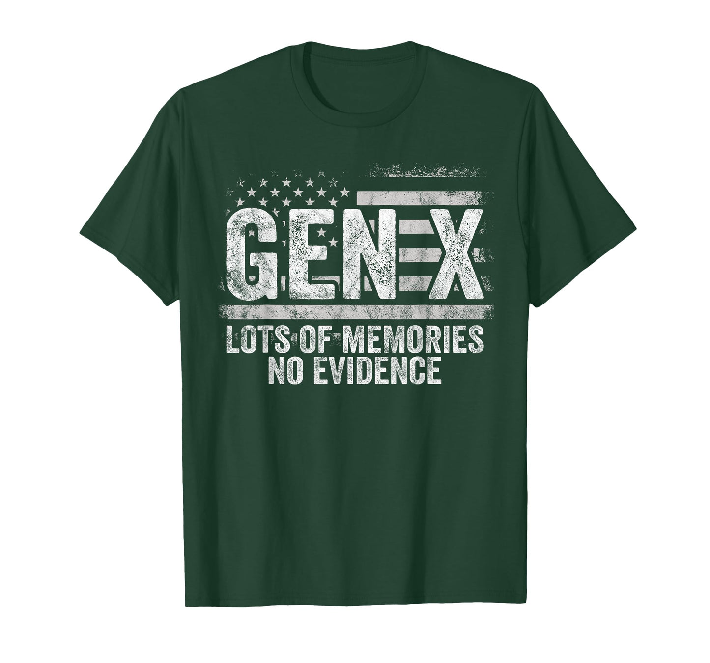 Gen X Lots of Memories No Evidence - Vintage Generation X T-Shirt