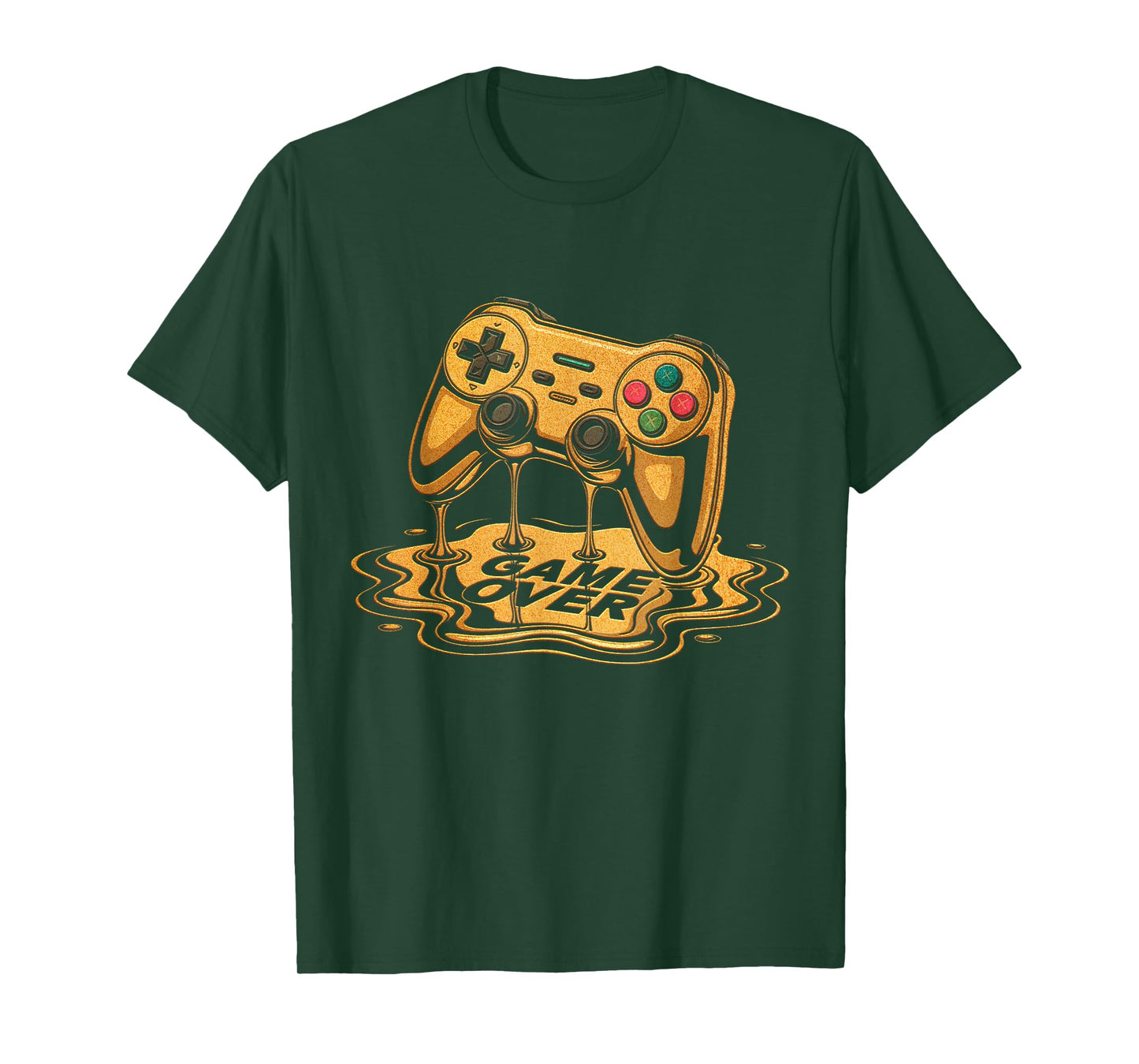 Gold Video Game Controller Golden Gamer Gaming Gamepad T-Shirt